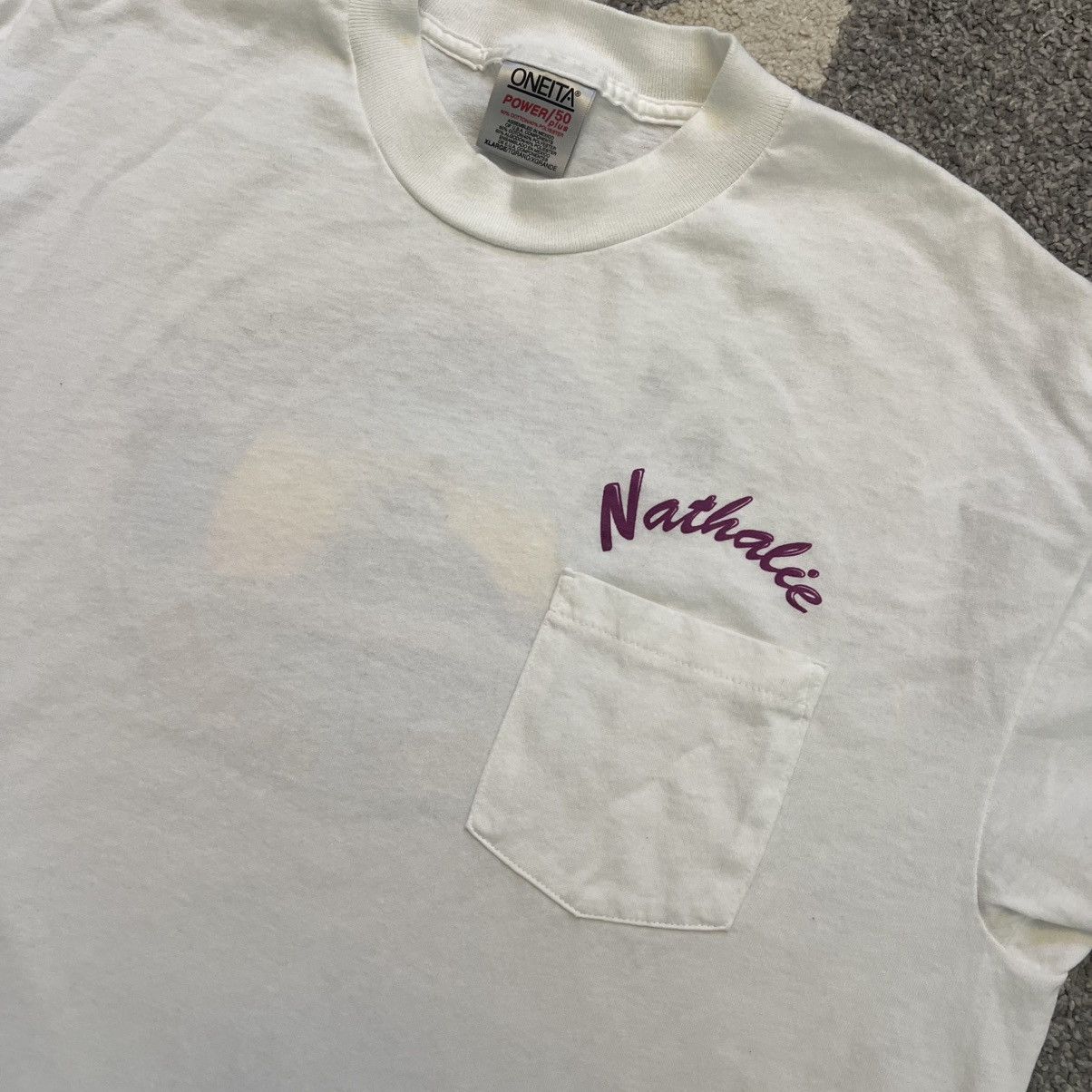 Vintage vintage 90s oneita nathalie long beach ca pocket tee Size US XL / EU 56 / 4 - 2 Thumbnail