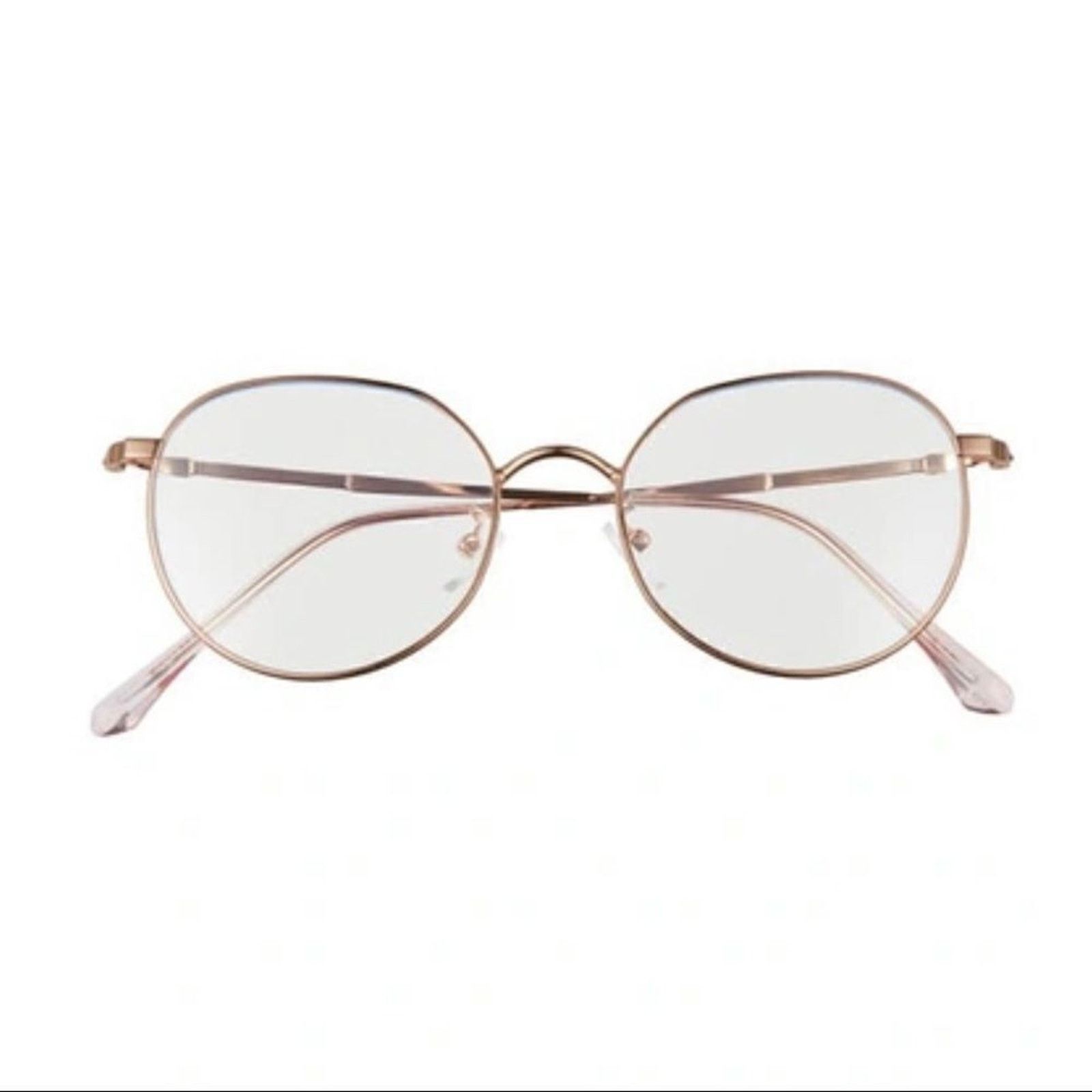 BP. BP 50mm Round Blue Light Filter Wire Frame Glasses Pink NWT Size ONE SIZE - 1 Thumbnail