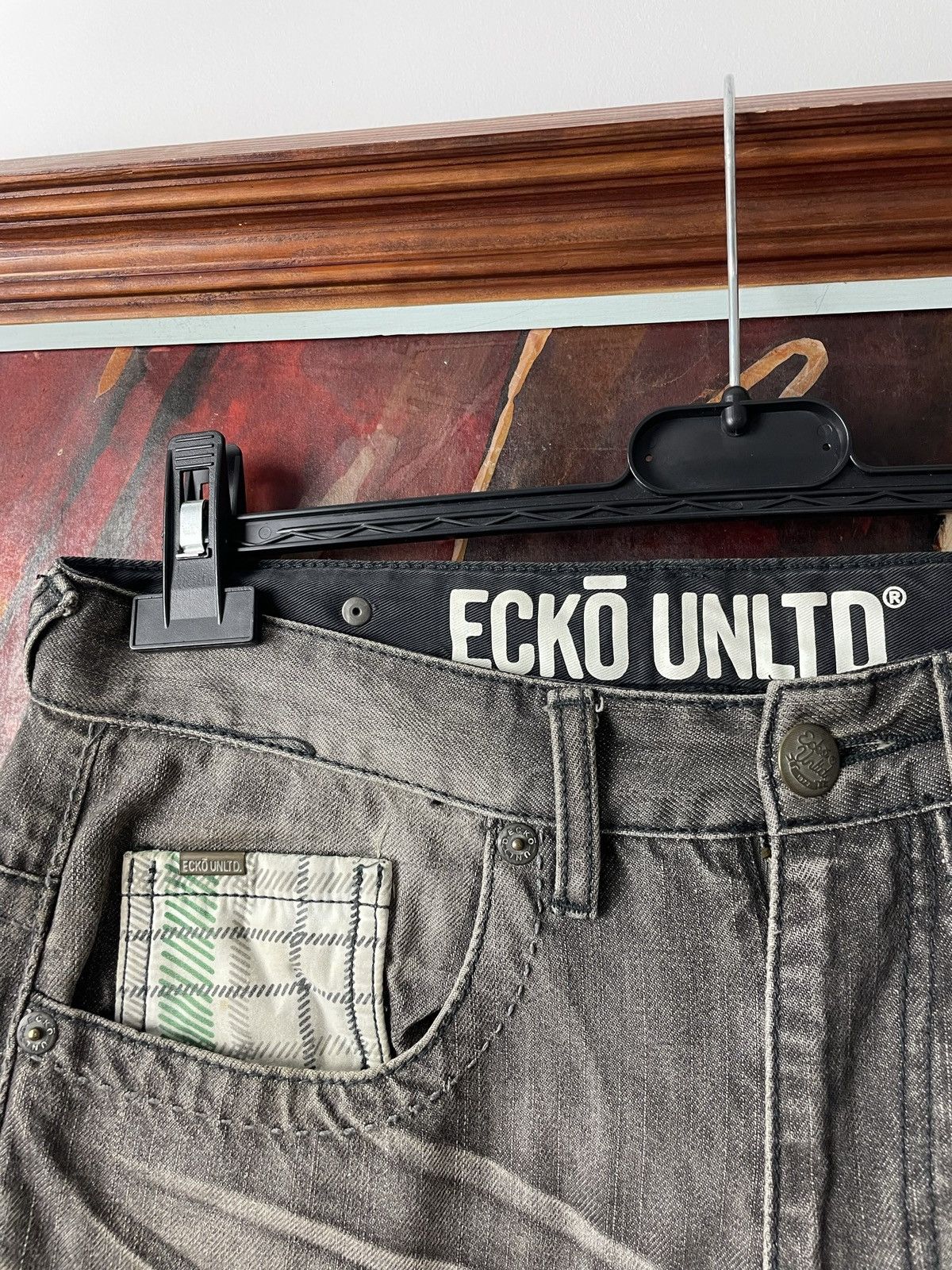 Ecko Unltd Baggy Jeans Denim Pant Rap Streetwear Y2k Vintage