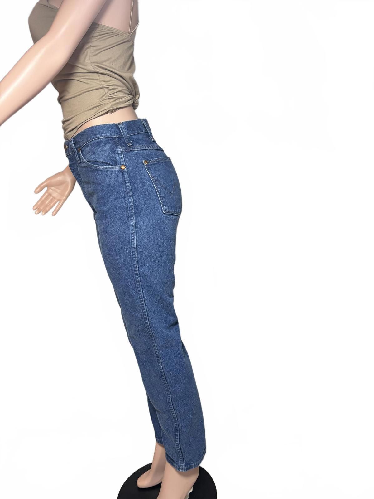 Wrangler Wrangler 90s Vintage High-Waisted Straight Leg Blue Jeans 9 Size 30" / US 8 / IT 44 - 6 Thumbnail
