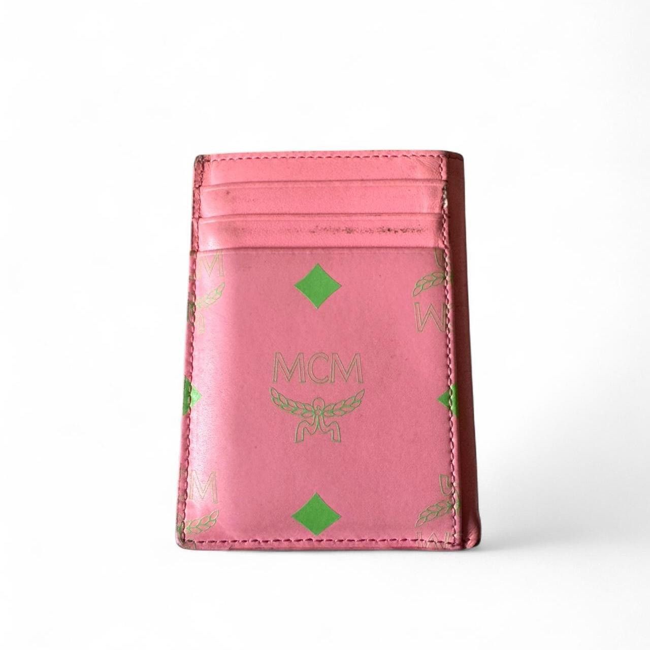 MCM Pink / Green Spacious Cardholder Size ONE SIZE - 4 Thumbnail