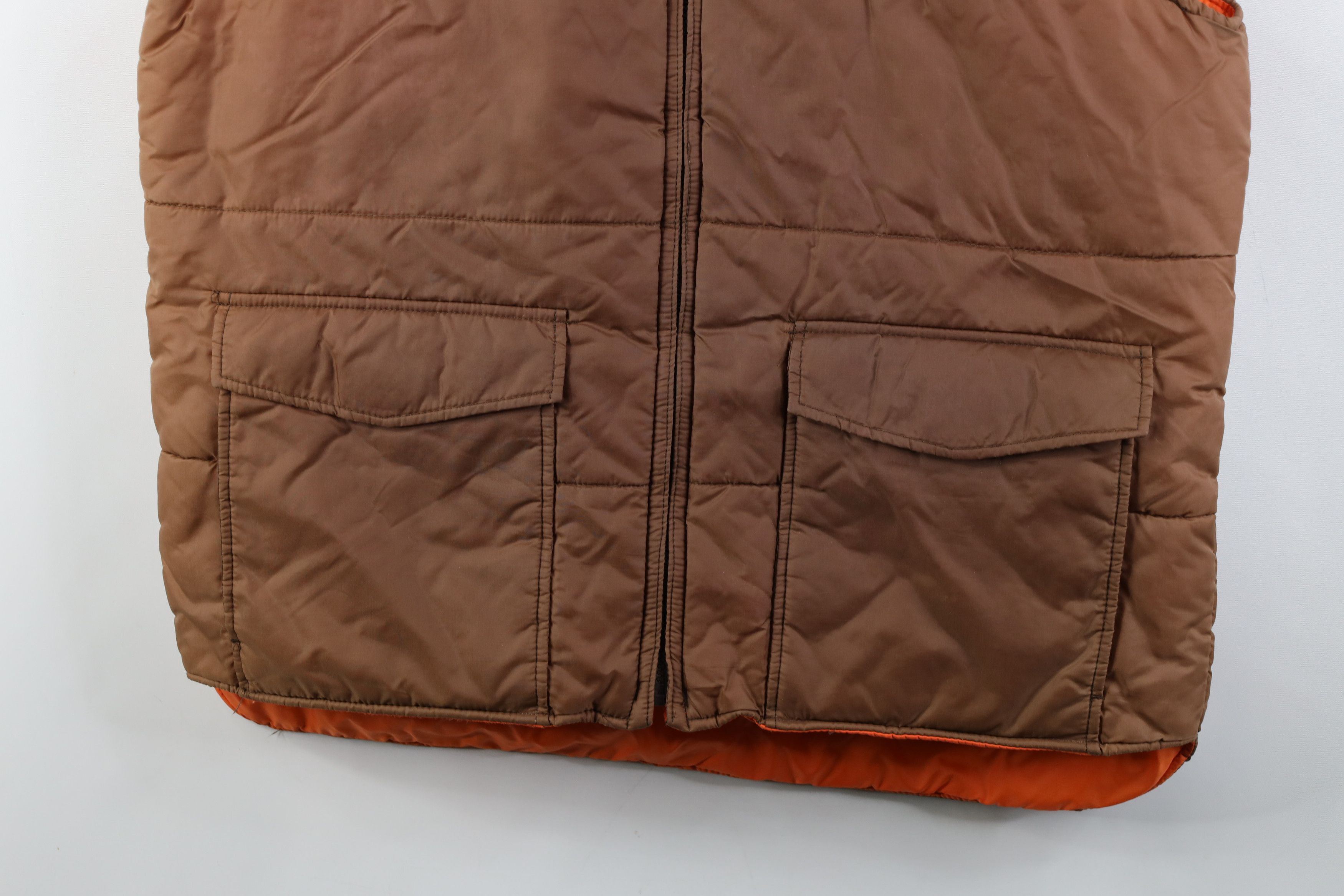 Vintage Vintage 70s Streetwear Reversible Puffer Vest Jacket Size US L / EU 52-54 / 3 - 3 Thumbnail