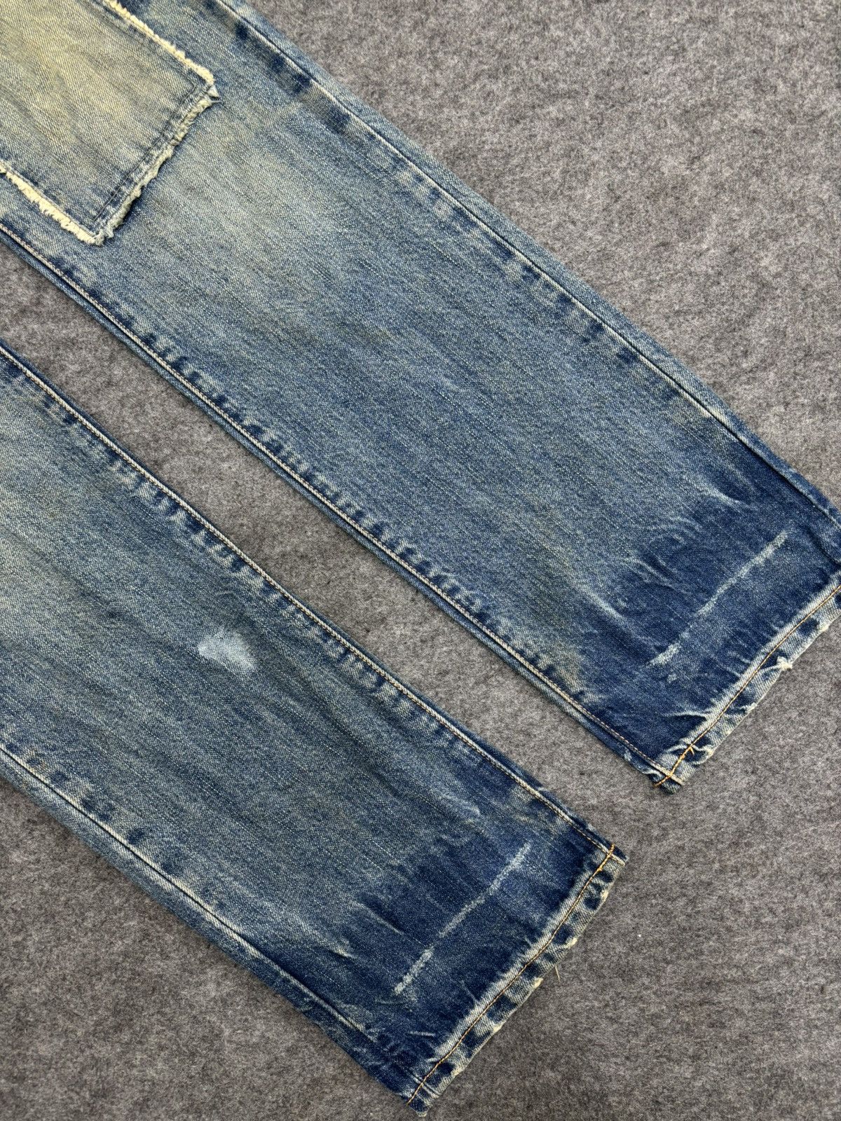 PPFM 💥PPFM Patchwork💥Archival Patchwork Distressed Denim F595 Size US 33 - 11 Thumbnail