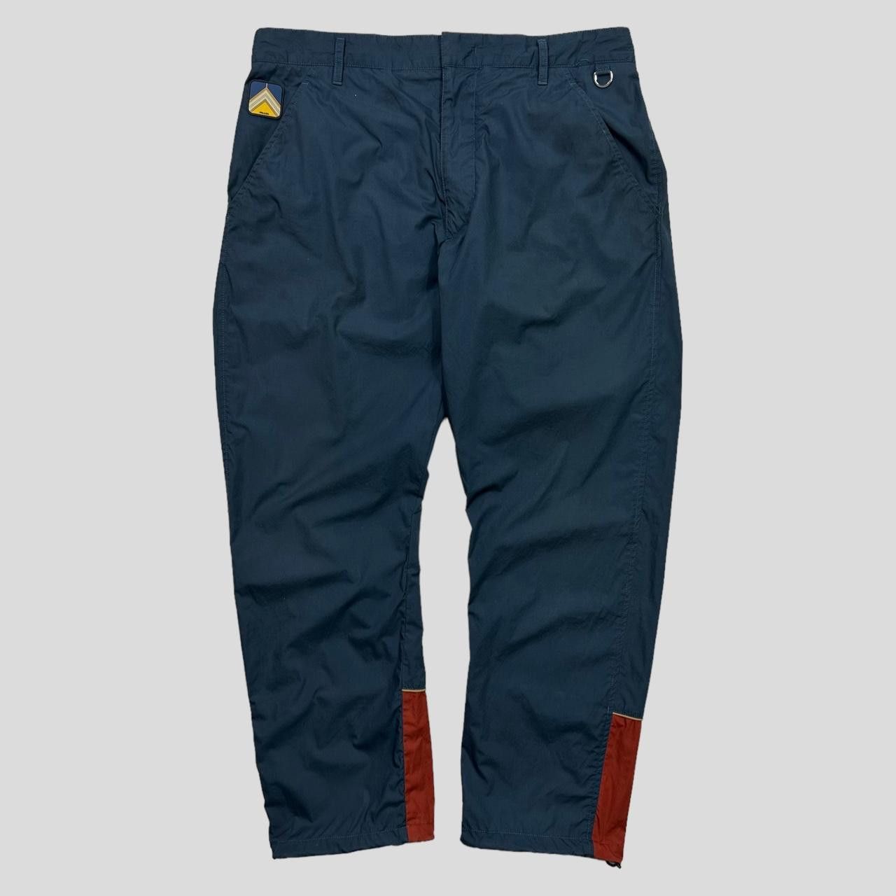 Prada Prada Milano 2017 Rubber Logo Tech Trousers - M/L Size US 35 - 1 Thumbnail