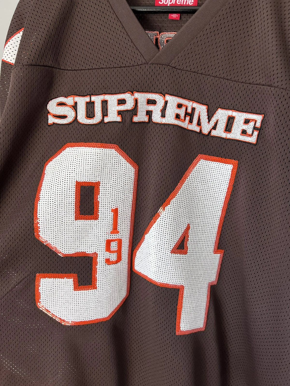 Supreme Supreme Sequin Football Jersey Size US XL / EU 56 / 4 - 12 Thumbnail