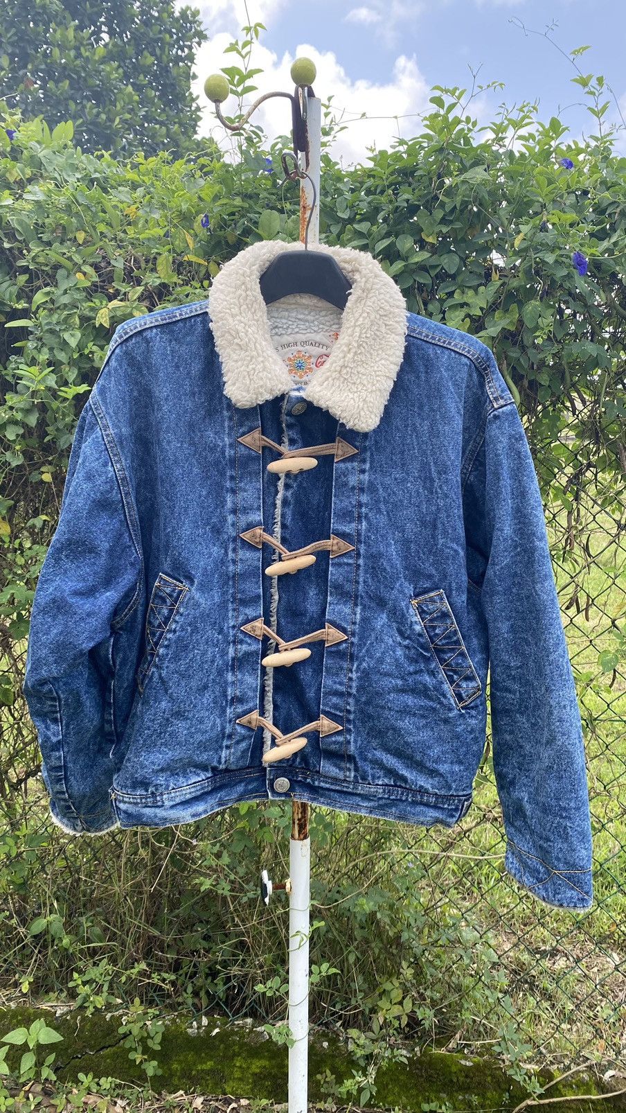 Japanese Brand Vintage Denim Sherpa Jacket Made in Japan Size US XL / EU 56 / 4 - 1 Thumbnail