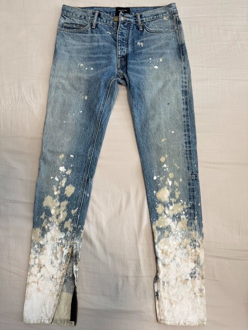 Fear of God Fear of God Main line ink splash jeans Size US 32 / EU 48 - 2 Thumbnail