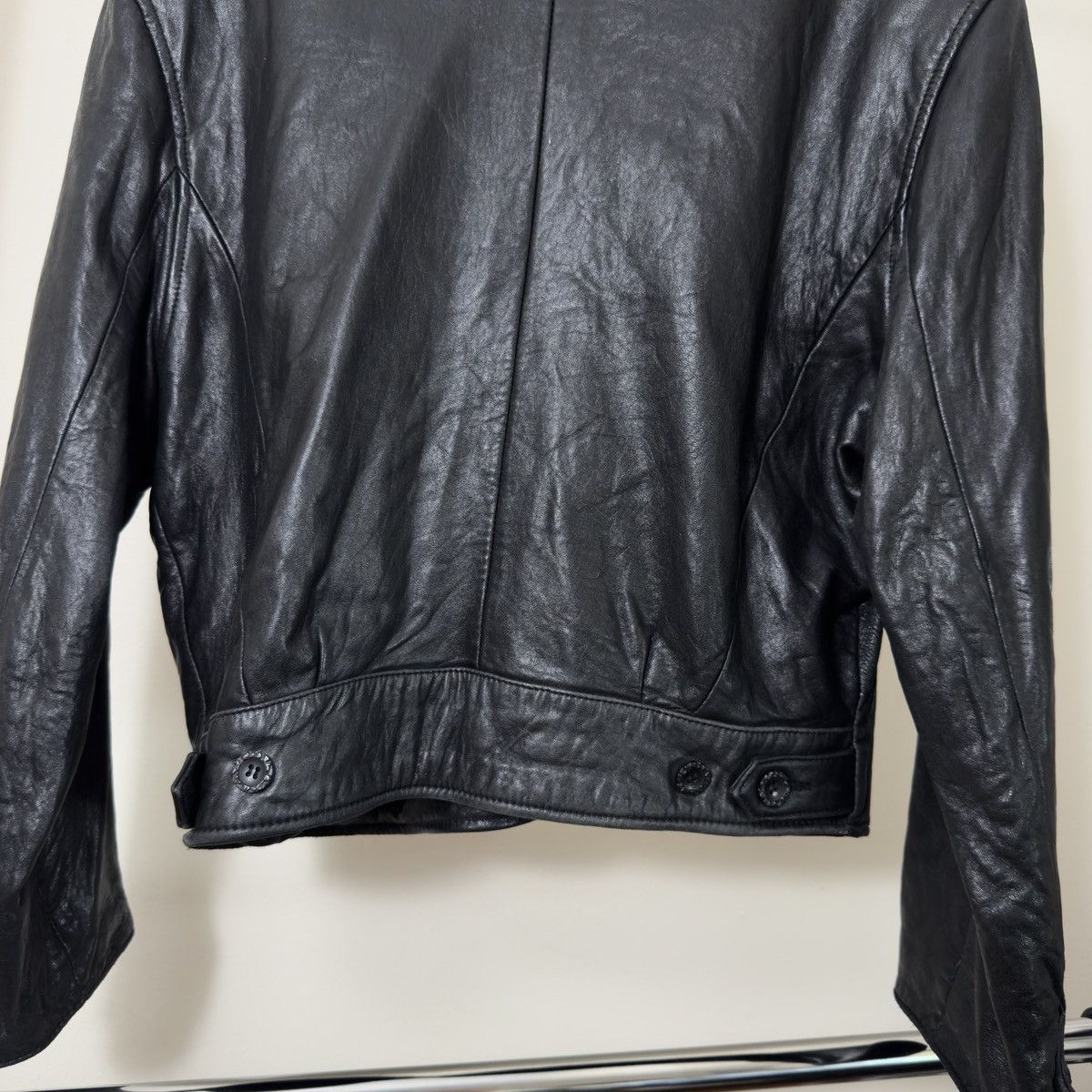 Other Vintage genuine leather jacket button-up fron Size US M / EU 48-50 / 2 - 7 Thumbnail