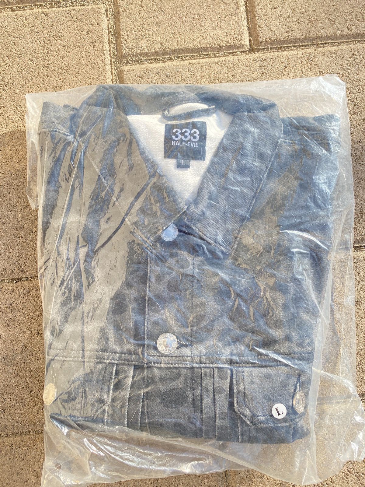 Half Evil Cheetah Print Denim Jacket Size US L / EU 52-54 / 3 - 1 Thumbnail
