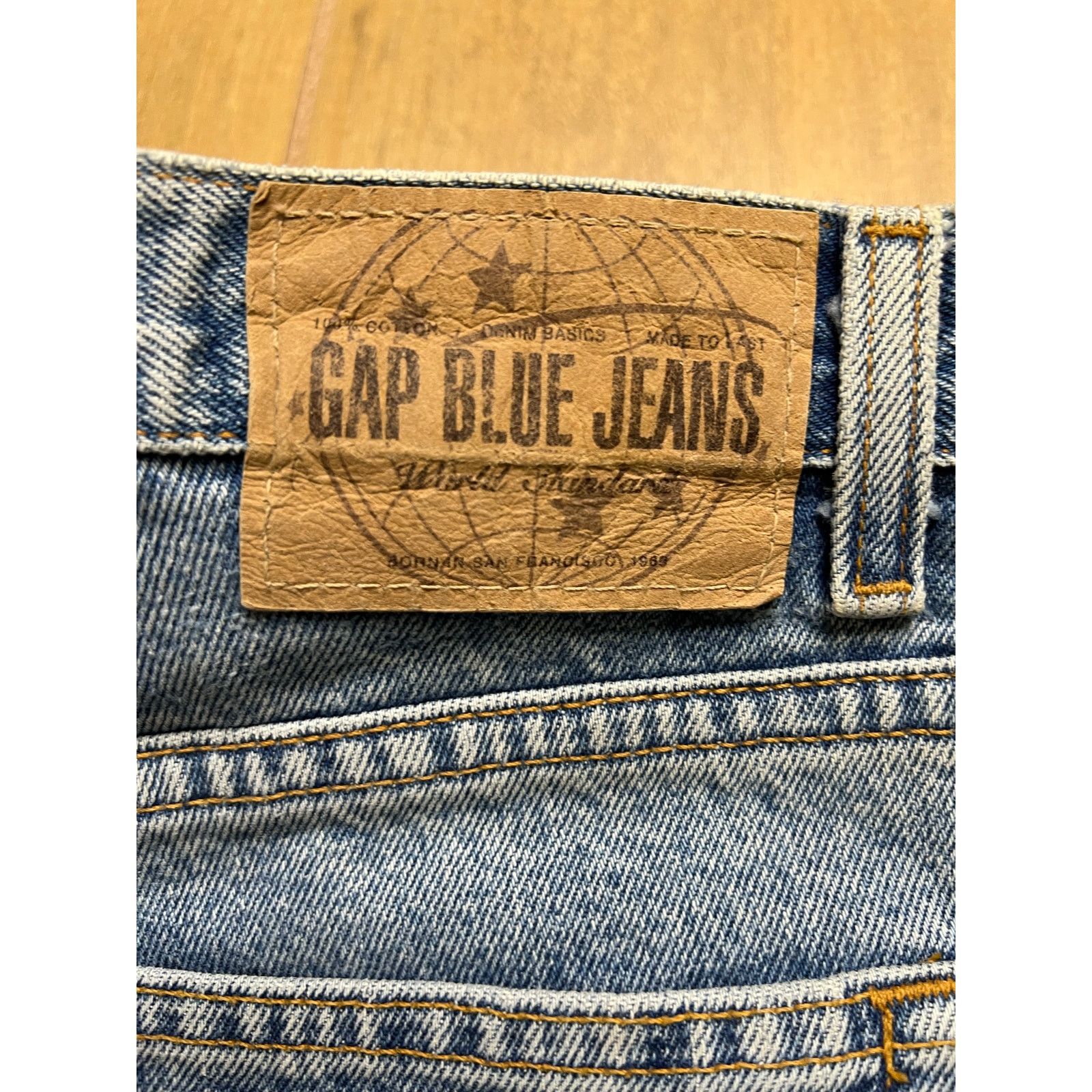 Gap Vintage 90s Medium Wash Gap High Waist Mom Jeans Sz 29x34 Size 29" - 13 Thumbnail