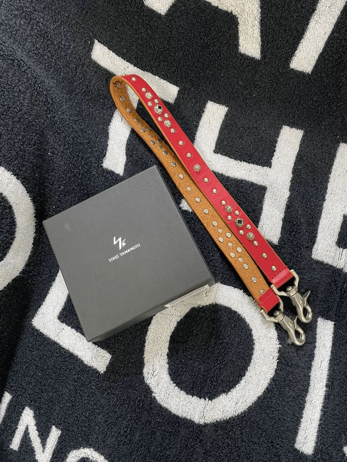 Yohji Yamamoto Yohji Yamamoto Yohji Yamamoto leather stripe pocket chain- Size ONE SIZE - 1 Thumbnail
