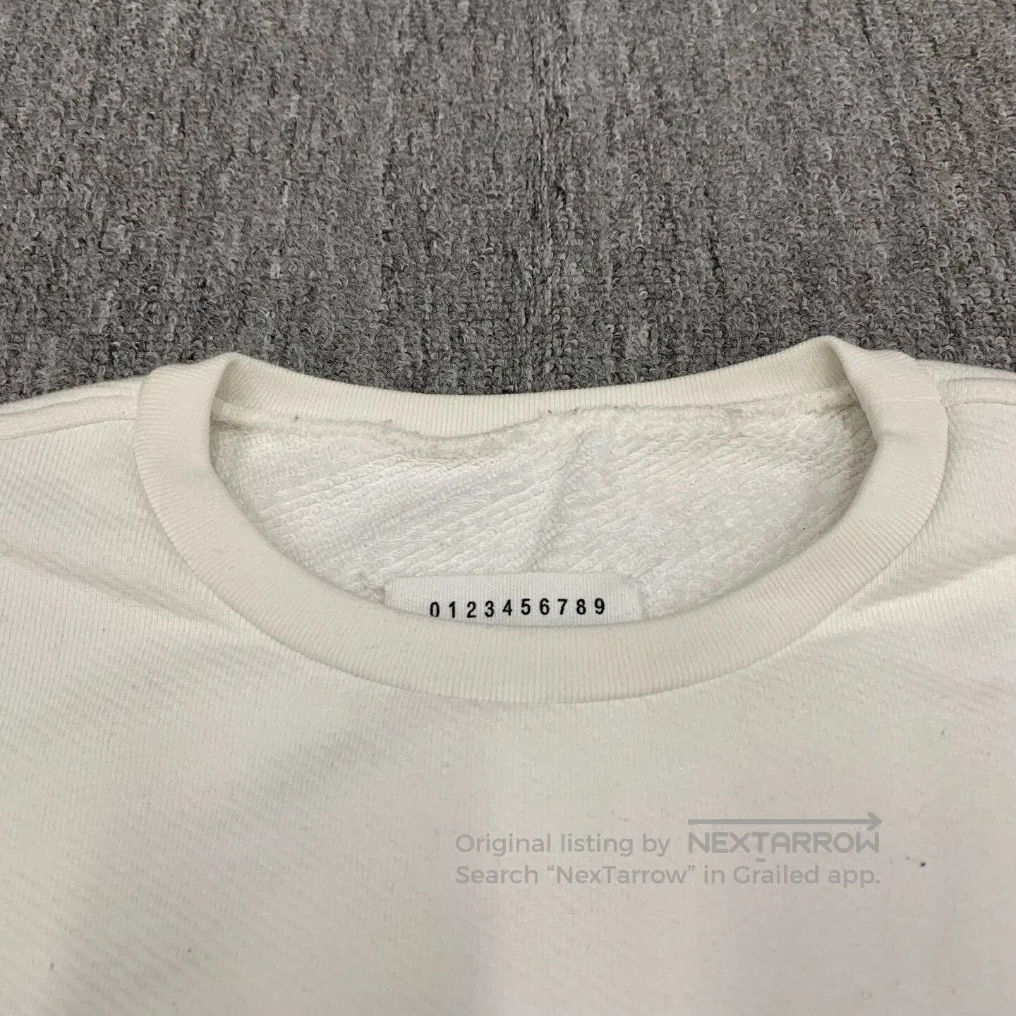 Maison Margiela Maison Margiela White Embroidered Logo Sweatshirt. Size US M / EU 48-50 / 2 - 5 Thumbnail