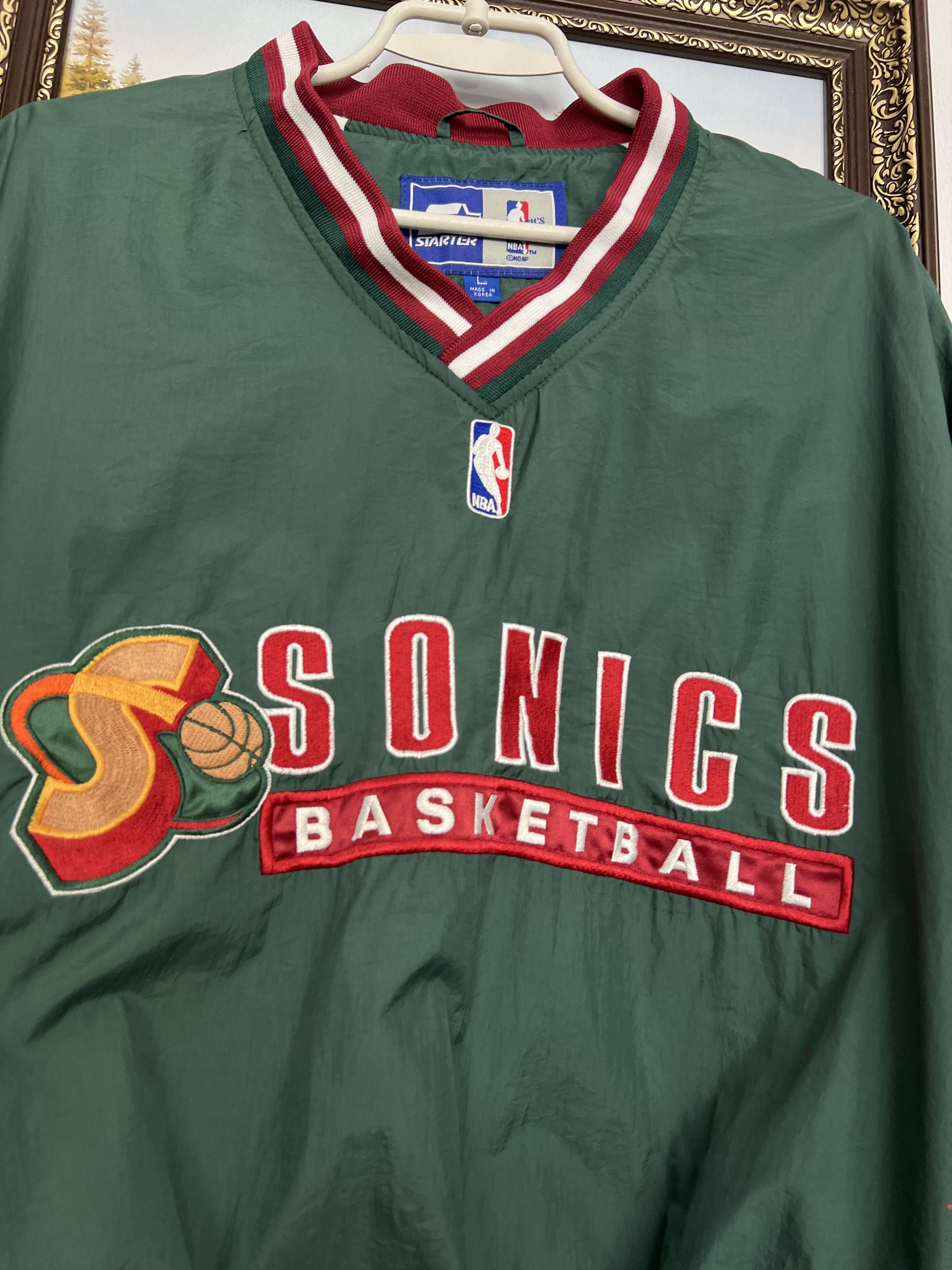Starter Vintage 90's Seattle Sonics Supersonics Jacket NBA Bomber Size US M / EU 48-50 / 2 - 3 Thumbnail