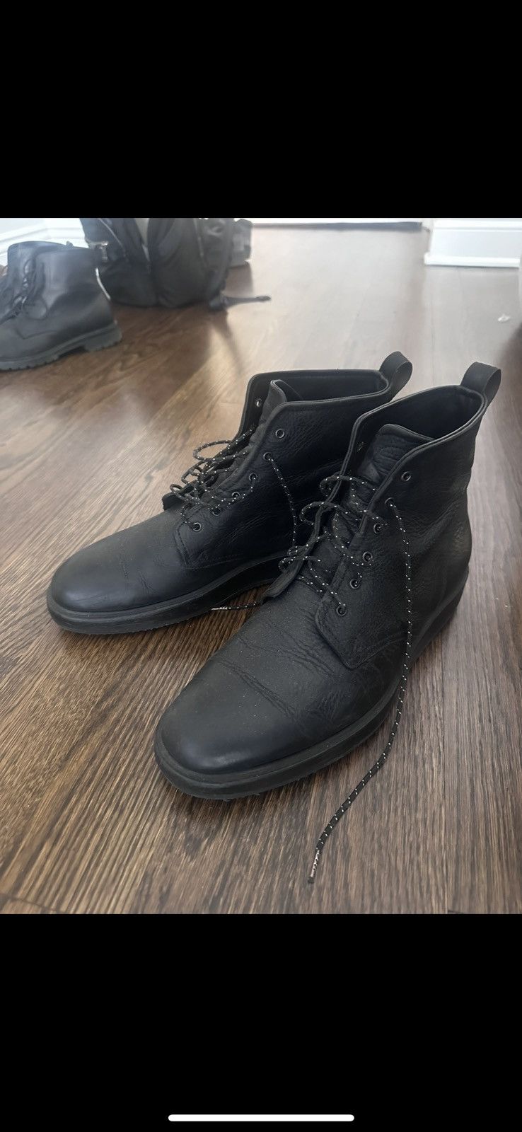 Rag & Bone Men’s Pebbled Leather Boots – Size 43 (US 10)