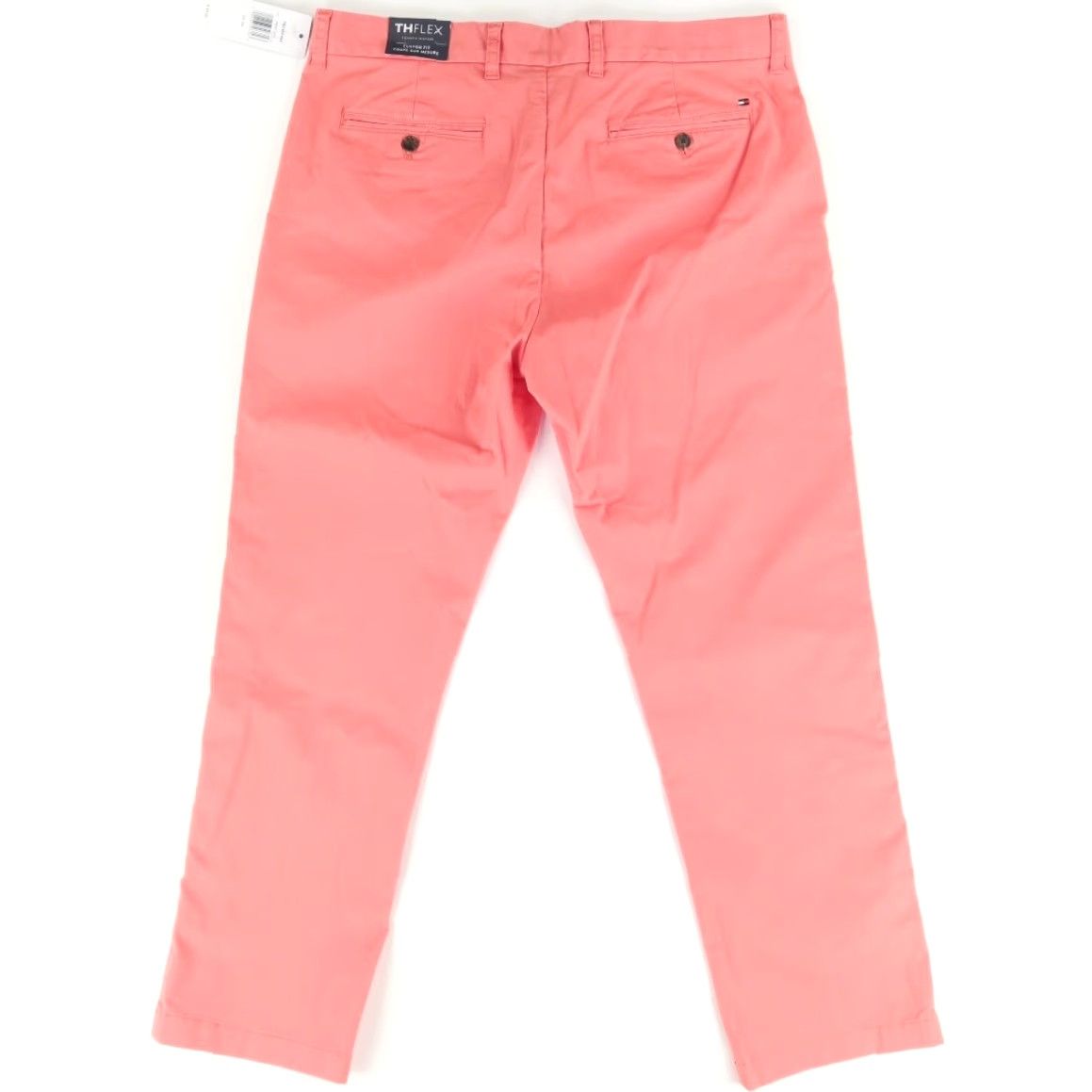 Tommy Hilfiger Tommy Hilfiger TH Flex Cotton Canvas Chino Pants Red Men 34 Regular Inseam 29in Flat Front Button Size US 34 / EU 50 - 4 Thumbnail