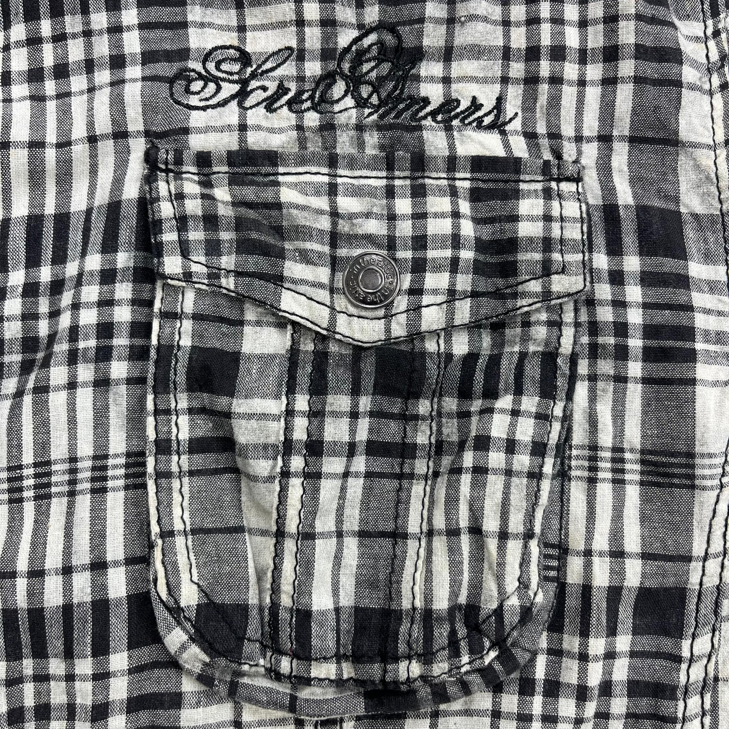 In The Attic 2000s In The Attic Plaid Grunge Gothic Punk Lgb Style Shirt Size US L / EU 52-54 / 3 - 5 Thumbnail