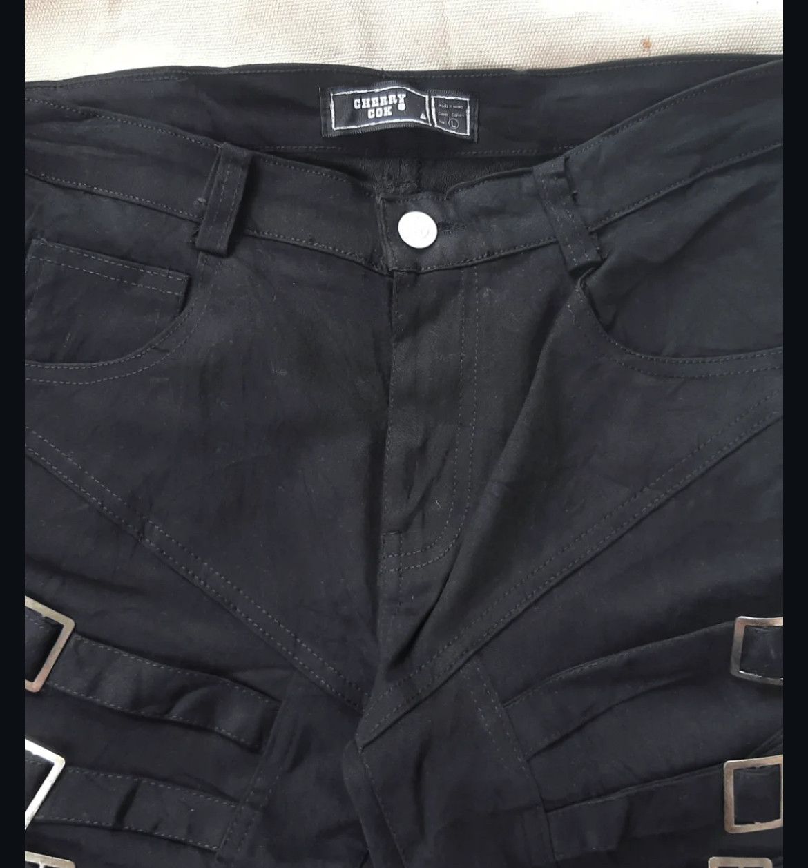 Japanese Brand 2000s Cherry If Six Bondage Punk 14th Kmrii Jeans y2k Lgb Size US 30 / EU 46 - 5 Thumbnail
