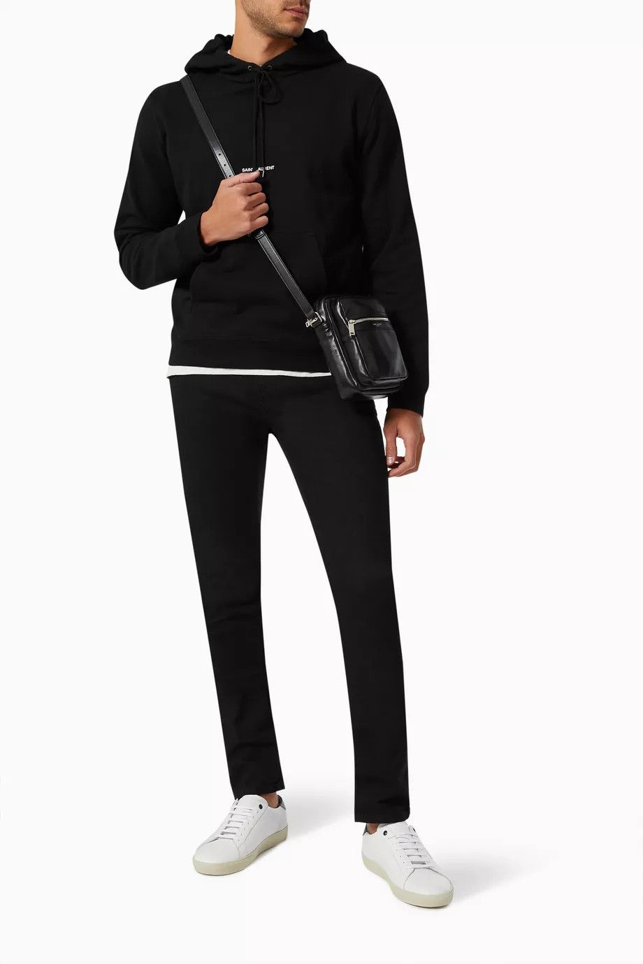 Saint Laurent Paris o1s1wg111124 Dup / Rive Gauche Hoodie in Black Size US XS / EU 42 / 0 - 5 Thumbnail