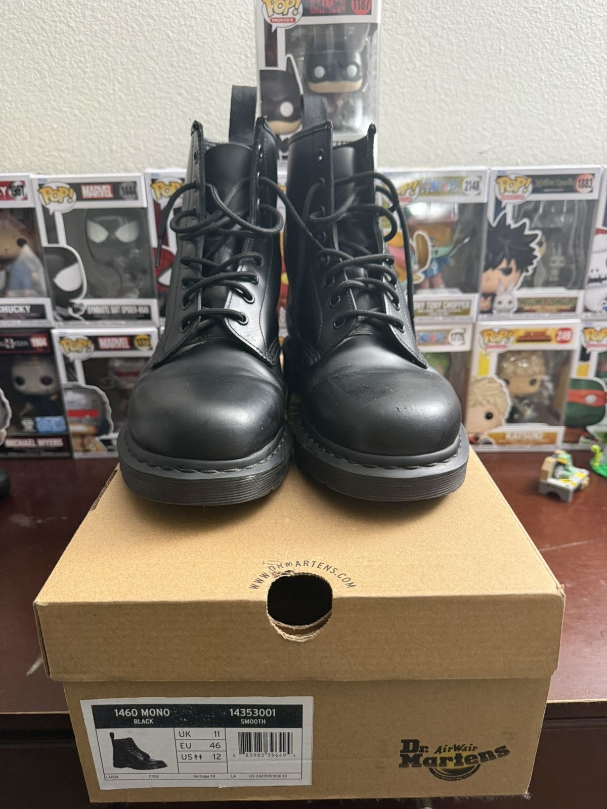 Dr. Martens Dr. Martens 1460 Mono Size US 12 / EU 45 - 4 Thumbnail