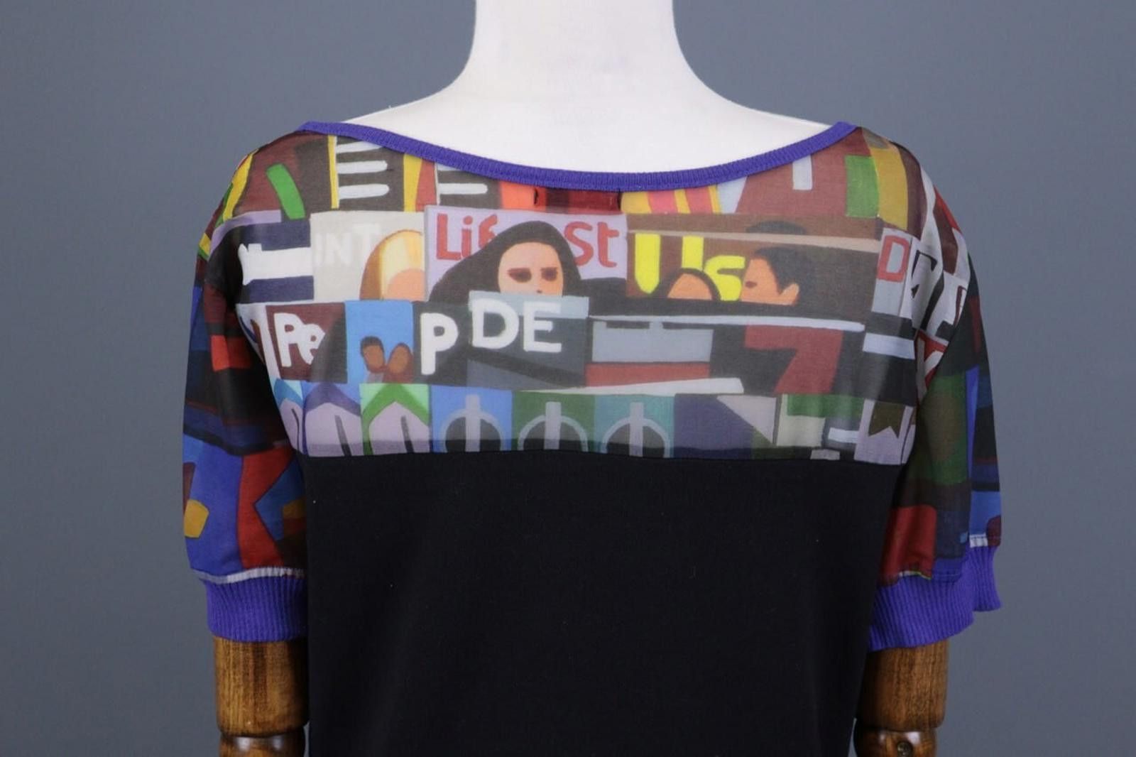 Designer Aventures des Toiles Multicolor Printed A-Line Dress Size M / US 6-8 / IT 42-44 - 9 Thumbnail