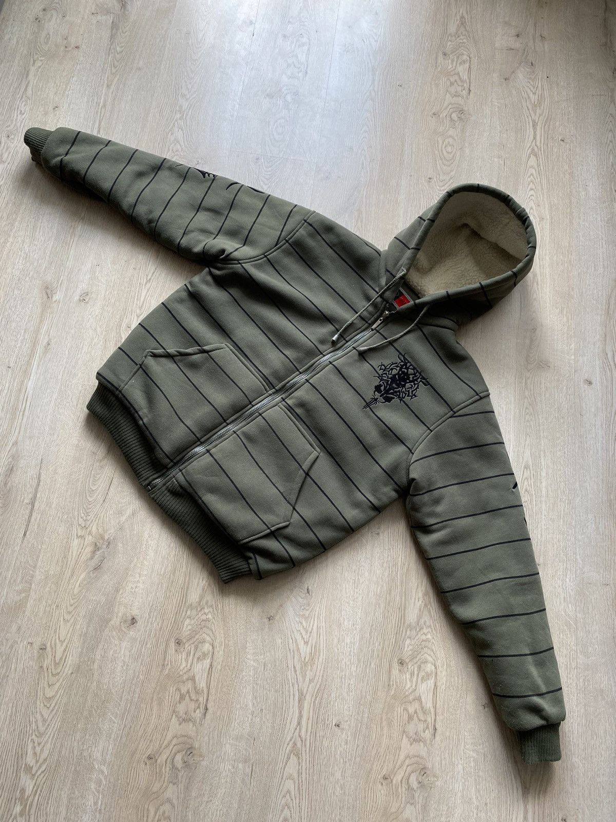 Hysteric Glamour × If Six Was Nine × Le Grande Bleu (L.G.B.) Vintage Tribal Zip Hoodie Mohair Japanese Cropped Boxy Hype Size US L / EU 52-54 / 3 - 7 Thumbnail