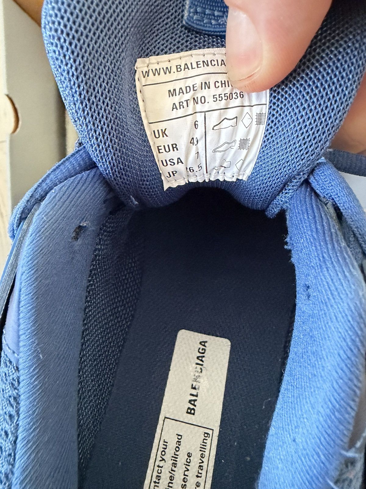 Balenciaga Balenciaga Track Led Blue Size US 7 / EU 40 - 7 Thumbnail