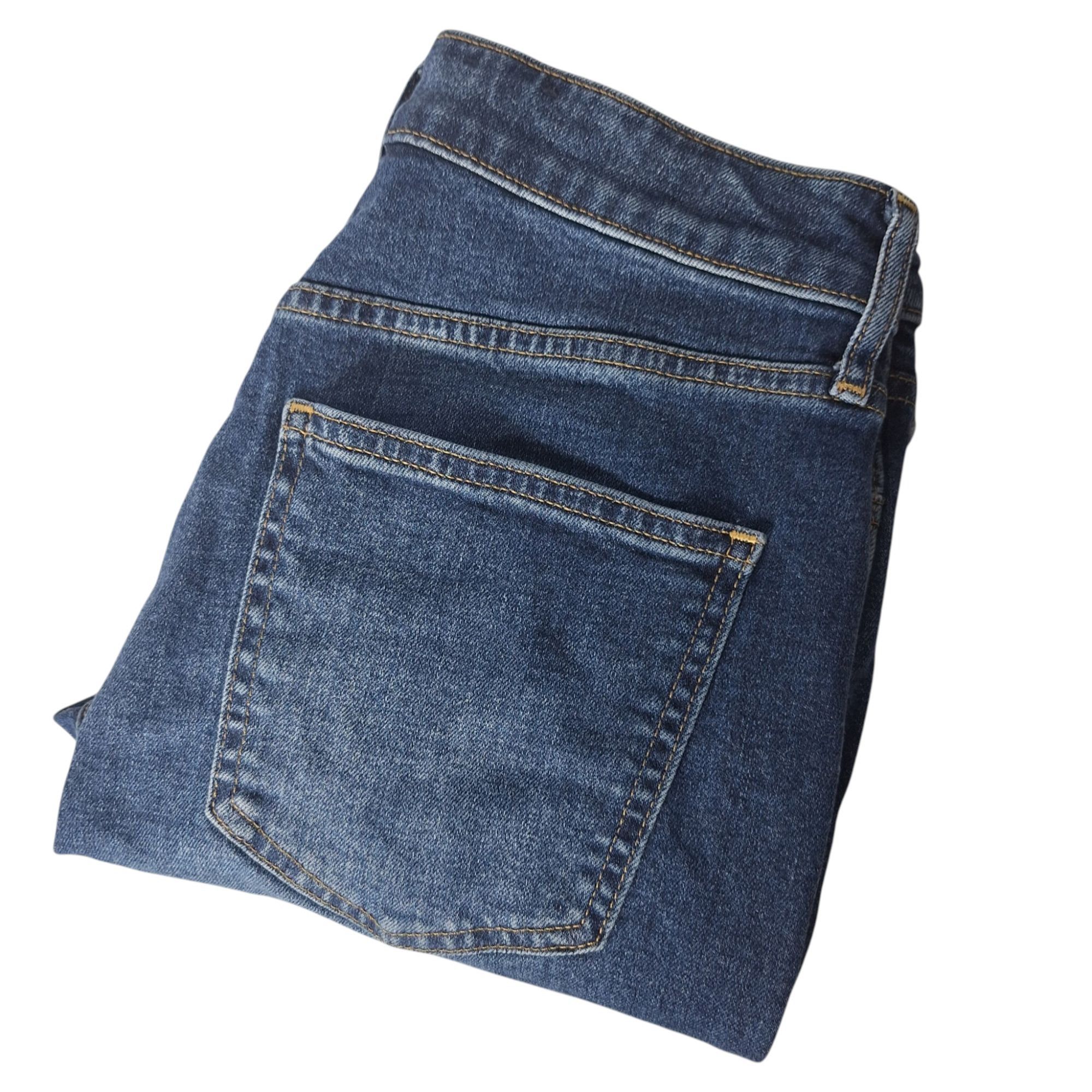Gap GAP Vintage Slim Sky High Jeans Dark Wash Raw Hem 90s Indie Size 28" / US 6 / IT 42 - 1 Thumbnail