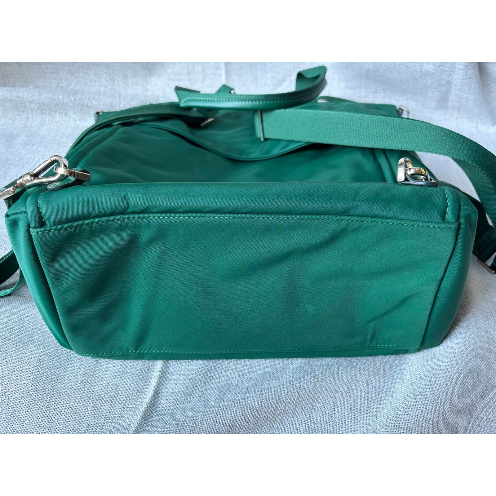 Kate Spade Kate Spade Chelsea Convertible Backpack Green Nylon Tote Size ONE SIZE - 5 Thumbnail