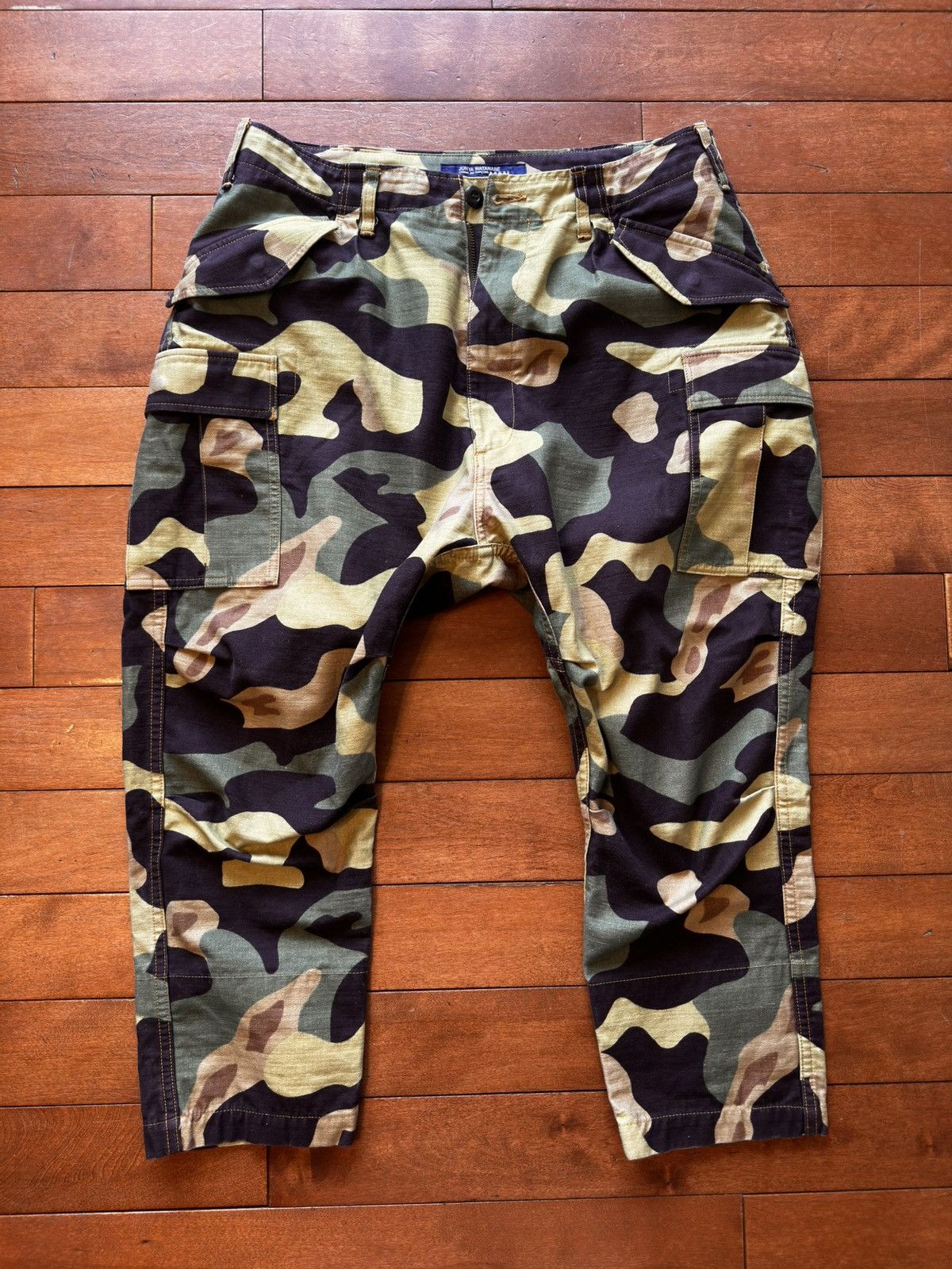 Junya Watanabe Junya CDG Camo Drop Crotch Cropped Grailed