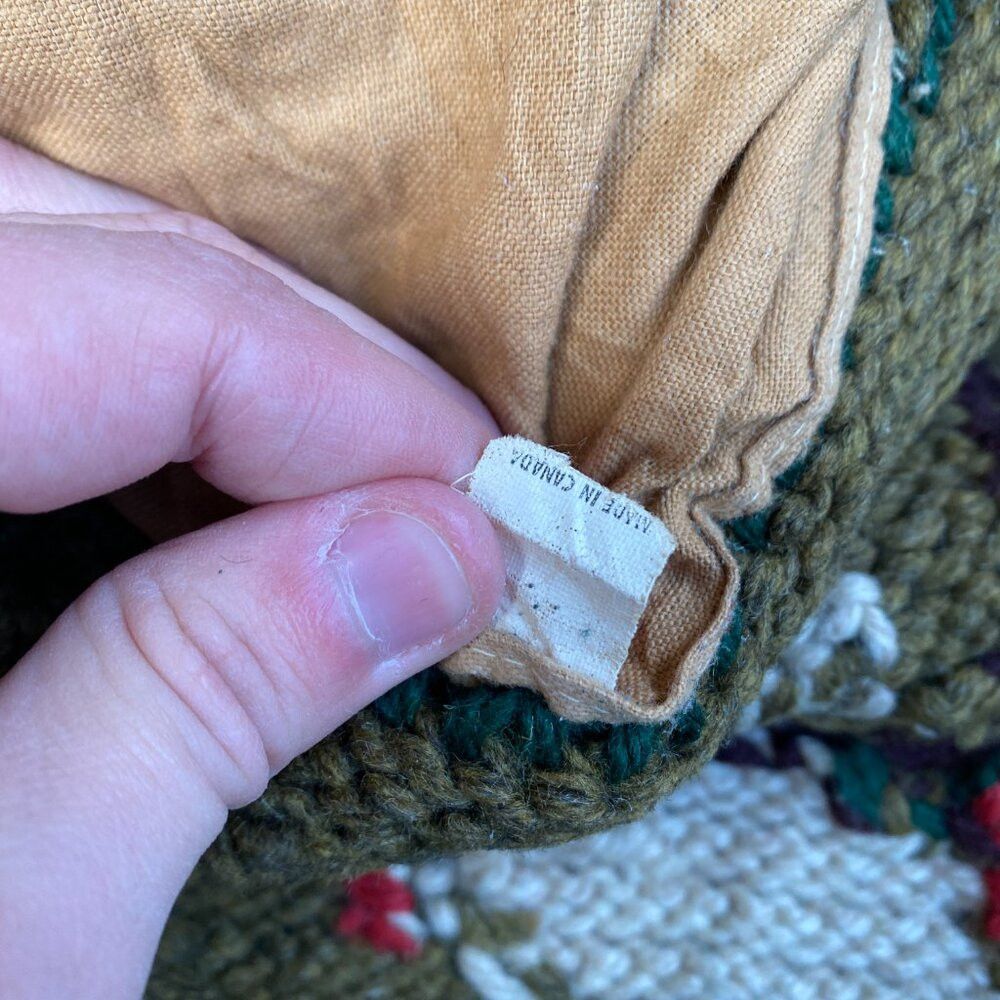 Handmade Vintage 1958 Green Goose Cowichan Handmade Woven Wool Jacke Size US L / EU 52-54 / 3 - 4 Thumbnail