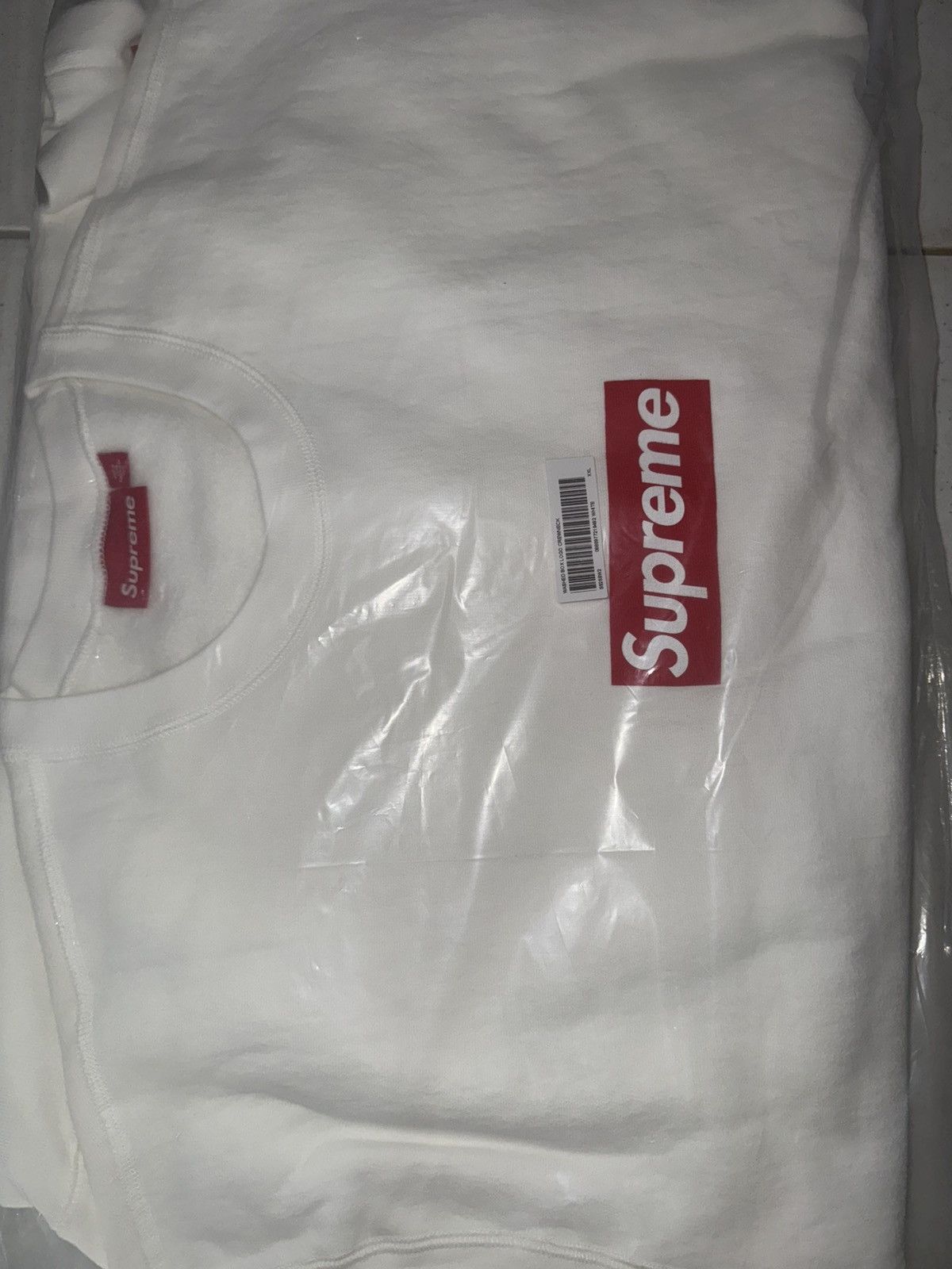 Supreme Supreme Washed Box Logo Crewneck Size US XXL / EU 58 / 5 - 3 Thumbnail