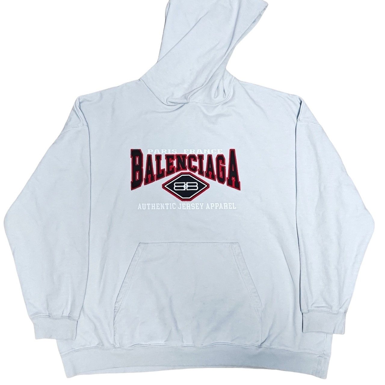 Balenciaga Balenciaga Authentic Jersey Apparel Embroidered Hoodie