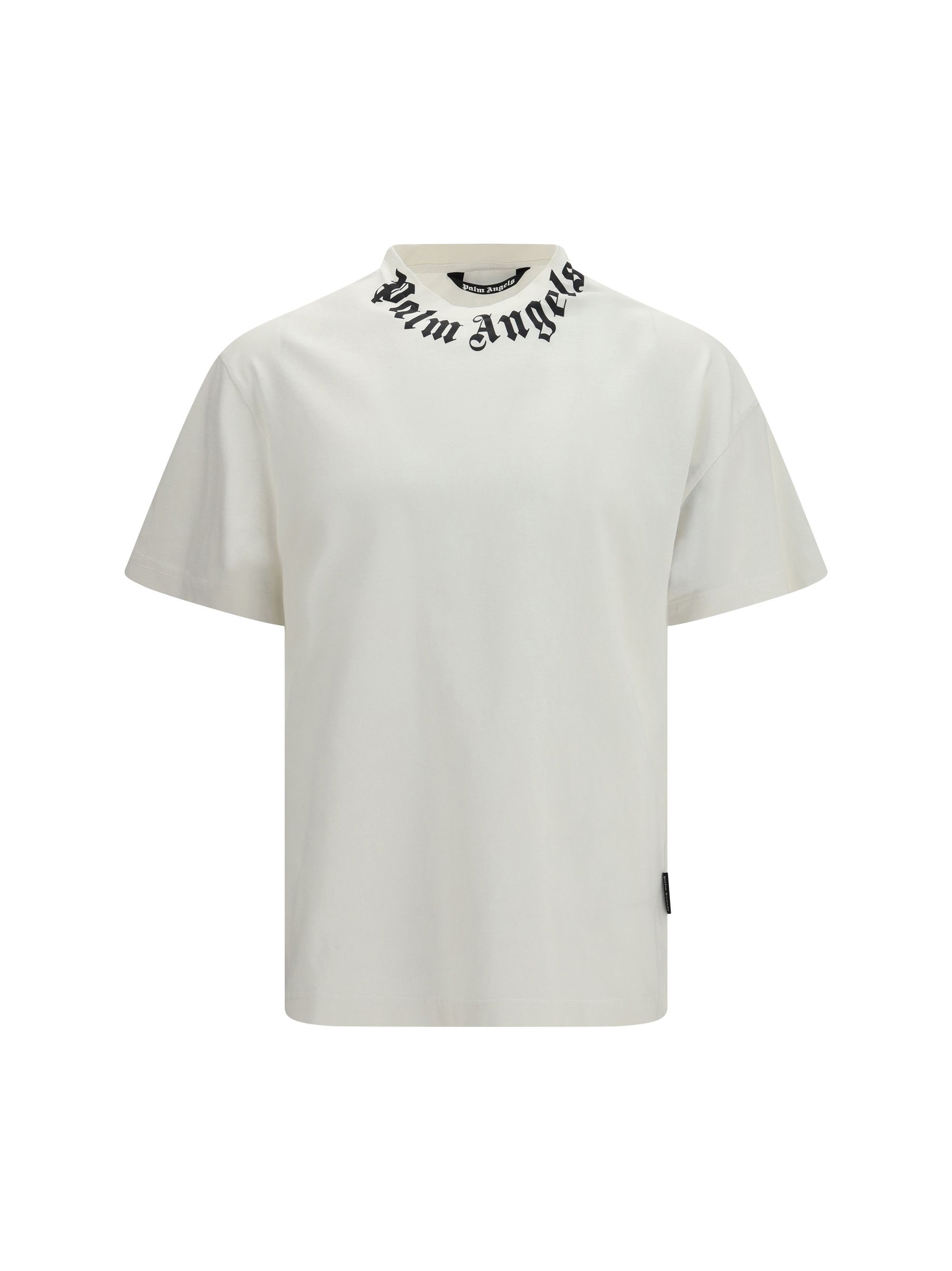 Palm Angels Neck Logo cotton T-shirt Size US L / EU 52-54 / 3 - 1 Thumbnail