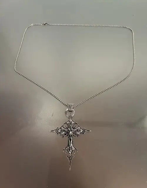 Other Gothic Skeleton Cross Necklace Size ONE SIZE - 3 Thumbnail
