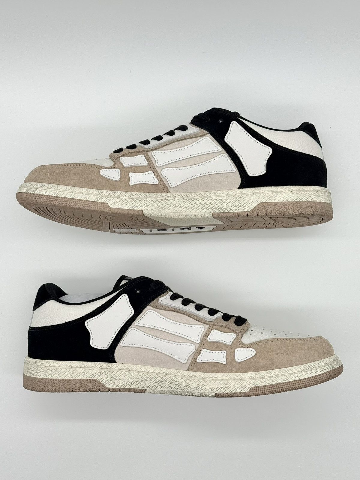 Amiri NEW Size 14 - Amiri Skel Low Black And Beige ($650 Retail) Size US 14 / EU 47 - 3 Thumbnail