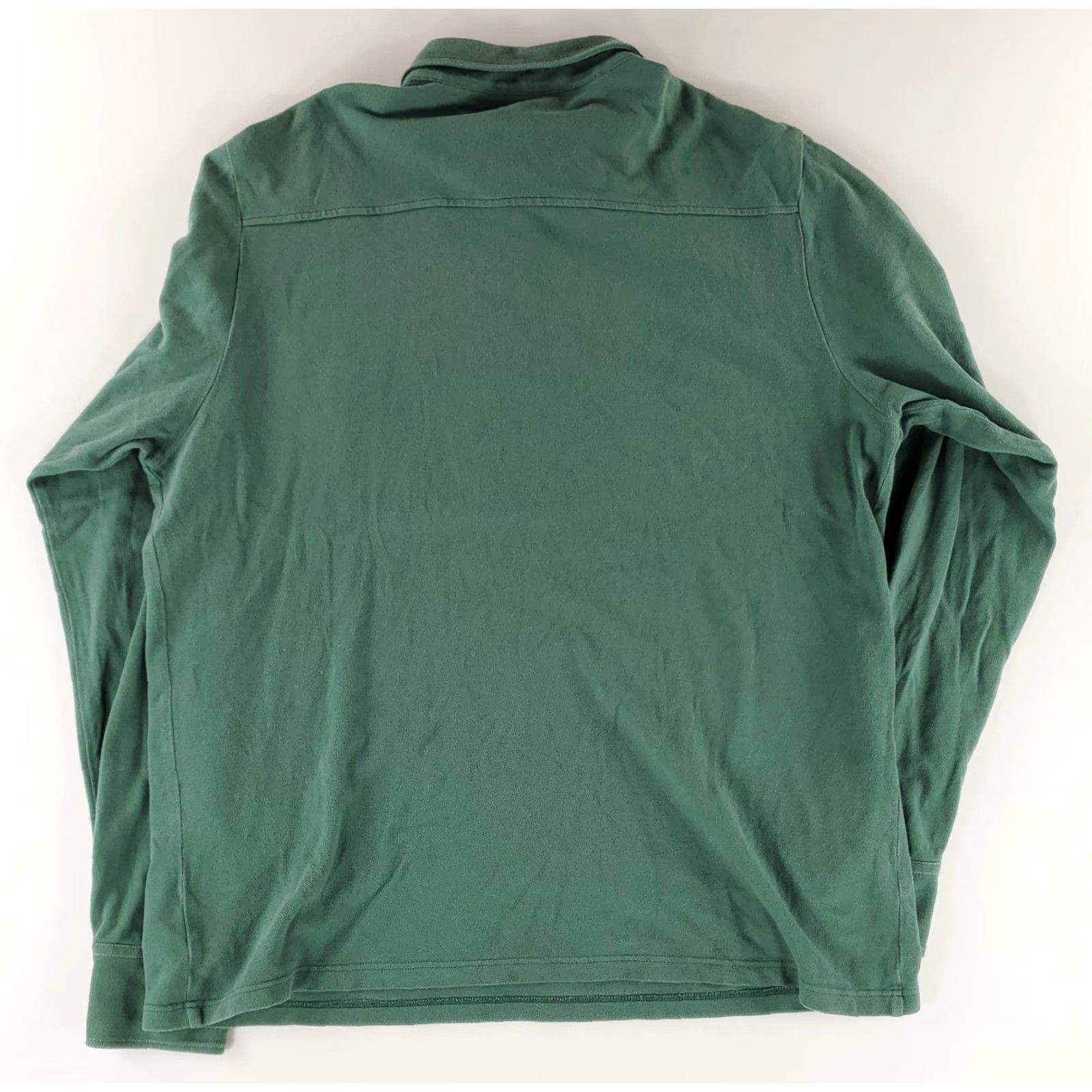 Vintage Criquet Polo Shirt Long Sleeve Green Chest Pocket Mens XXL Size US XXL / EU 58 / 5 - 4 Thumbnail
