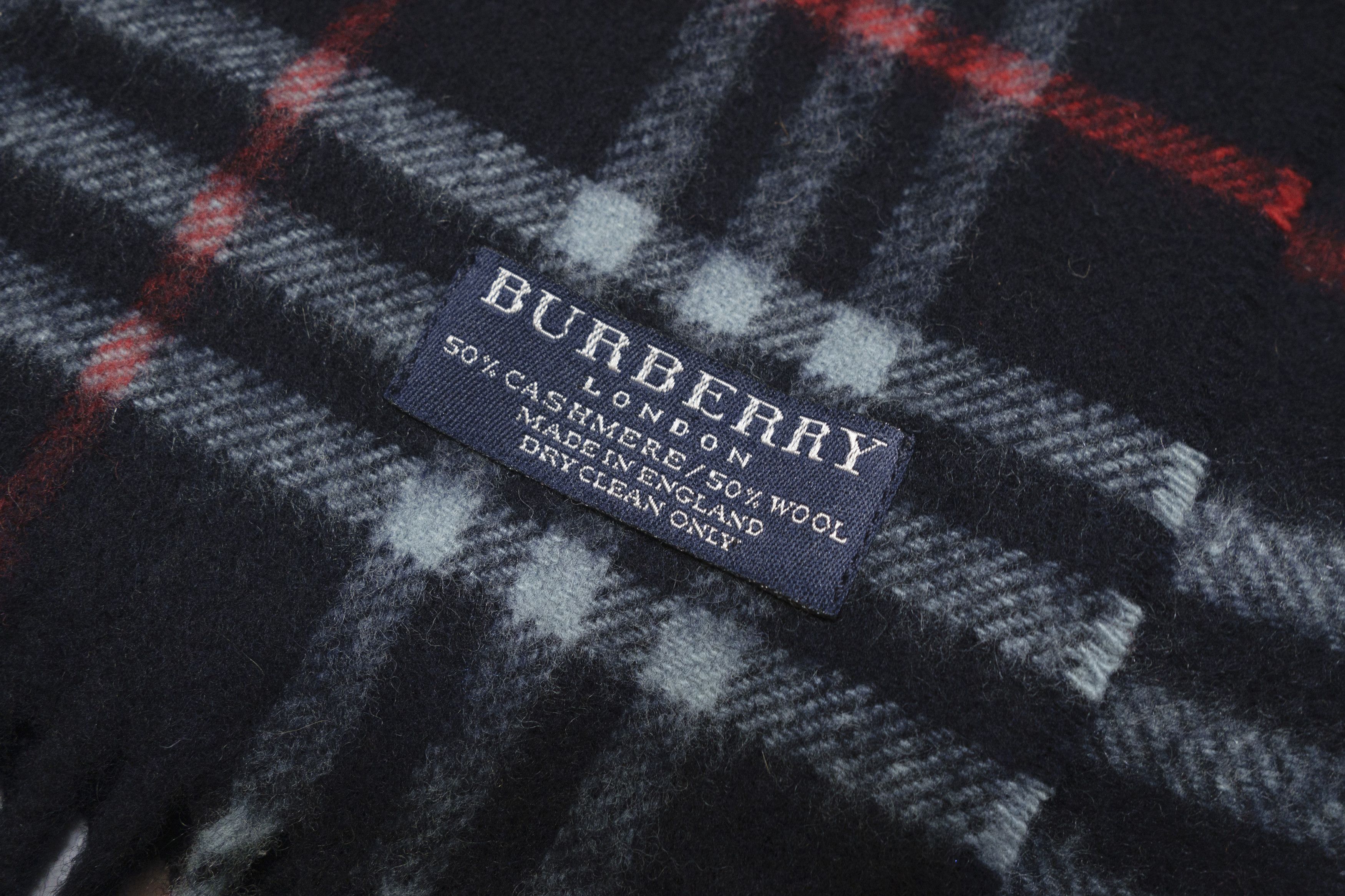 Burberry 00S Nova Check Cashmere Wool Scarf Vintage Size ONE SIZE - 6 Thumbnail