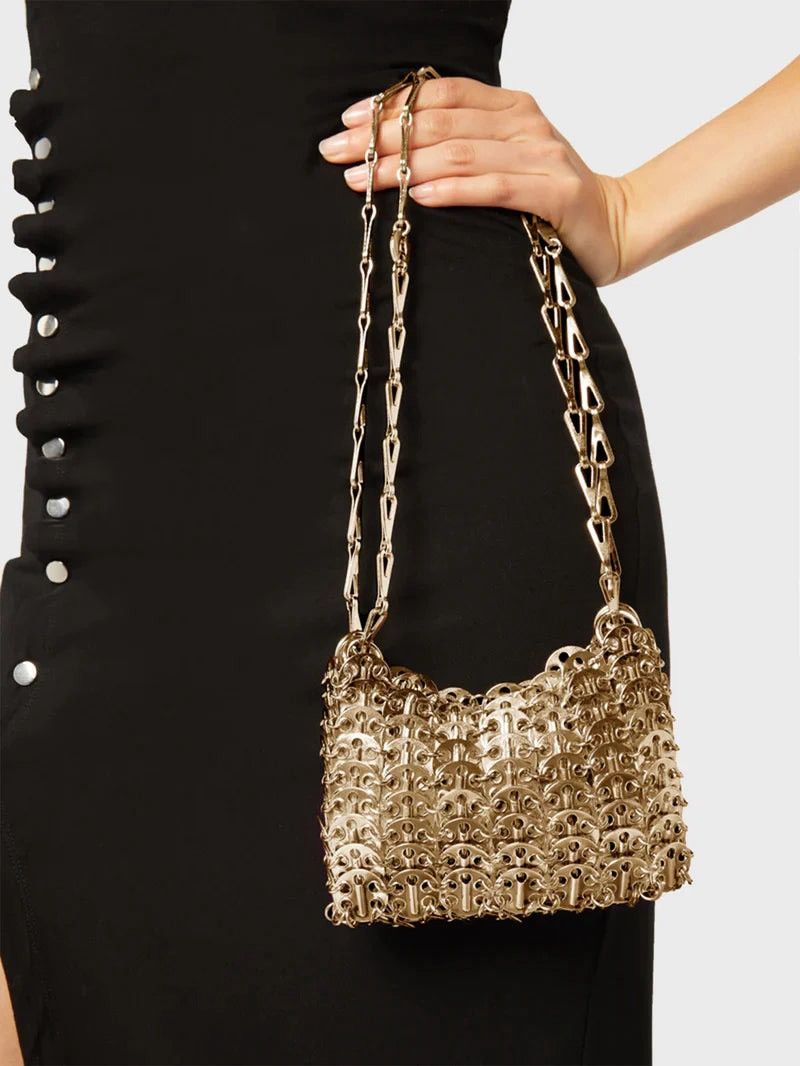 Paco Rabanne Paco Rabanne Iconic Nano Gold Bag Size ONE SIZE - 8 Thumbnail