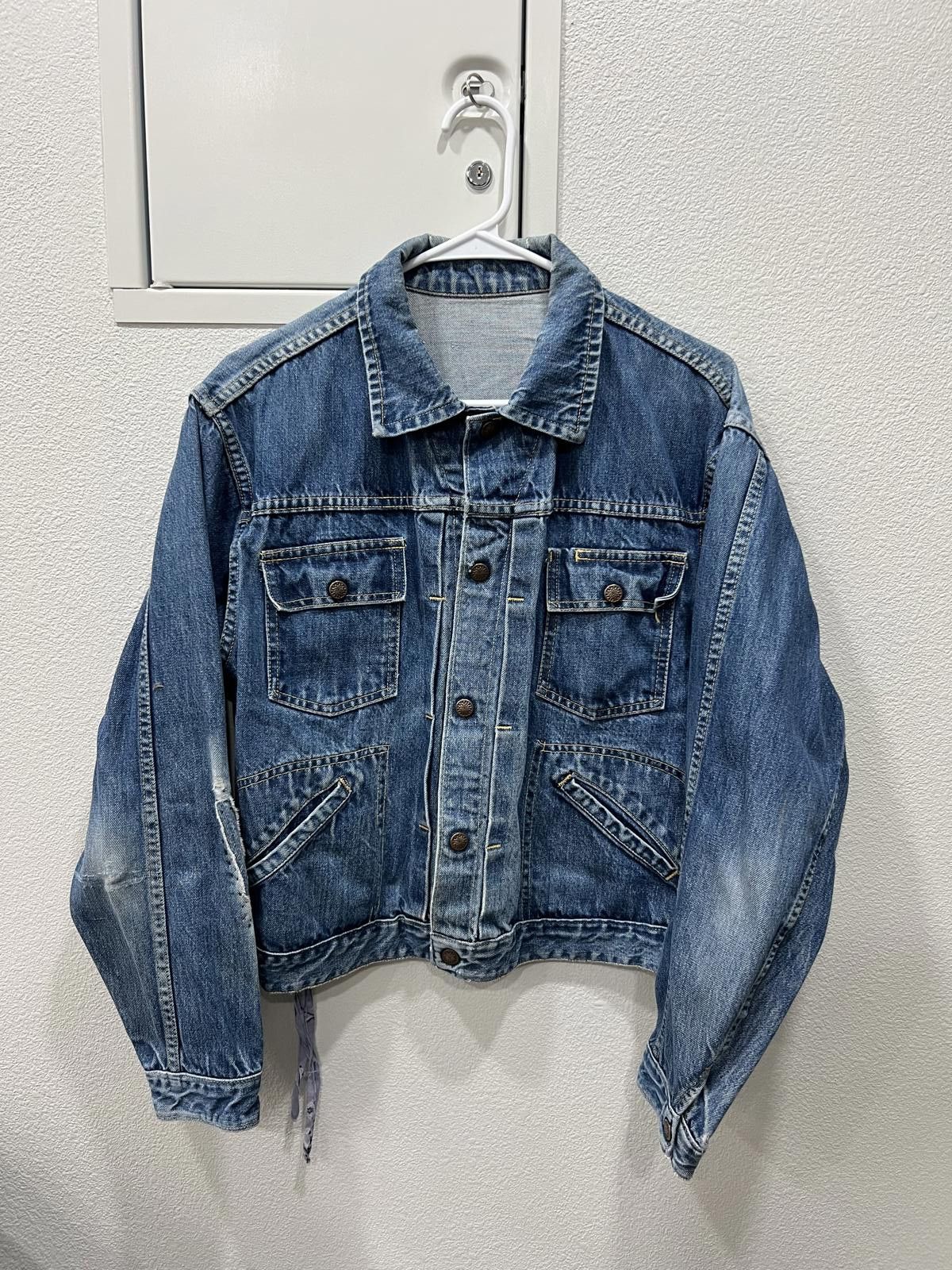 Other 60/70s Selvedge Lined Denim Trucker Jacket Size US M / EU 48-50 / 2 - 1 Thumbnail