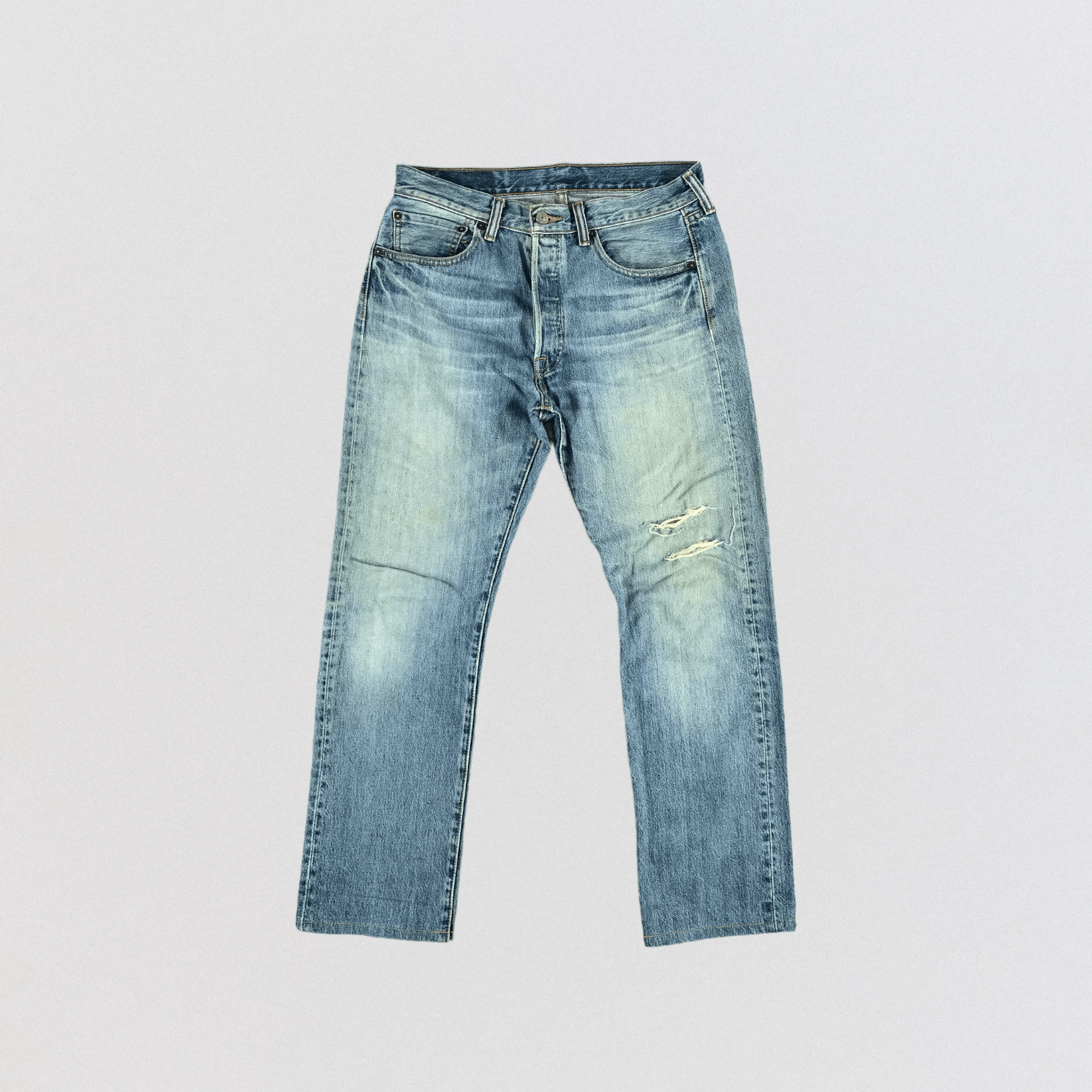 Levi's × Vintage Vintage Light Wash Levis 501 Jeans-JM2720 Size US 33 - 1 Thumbnail