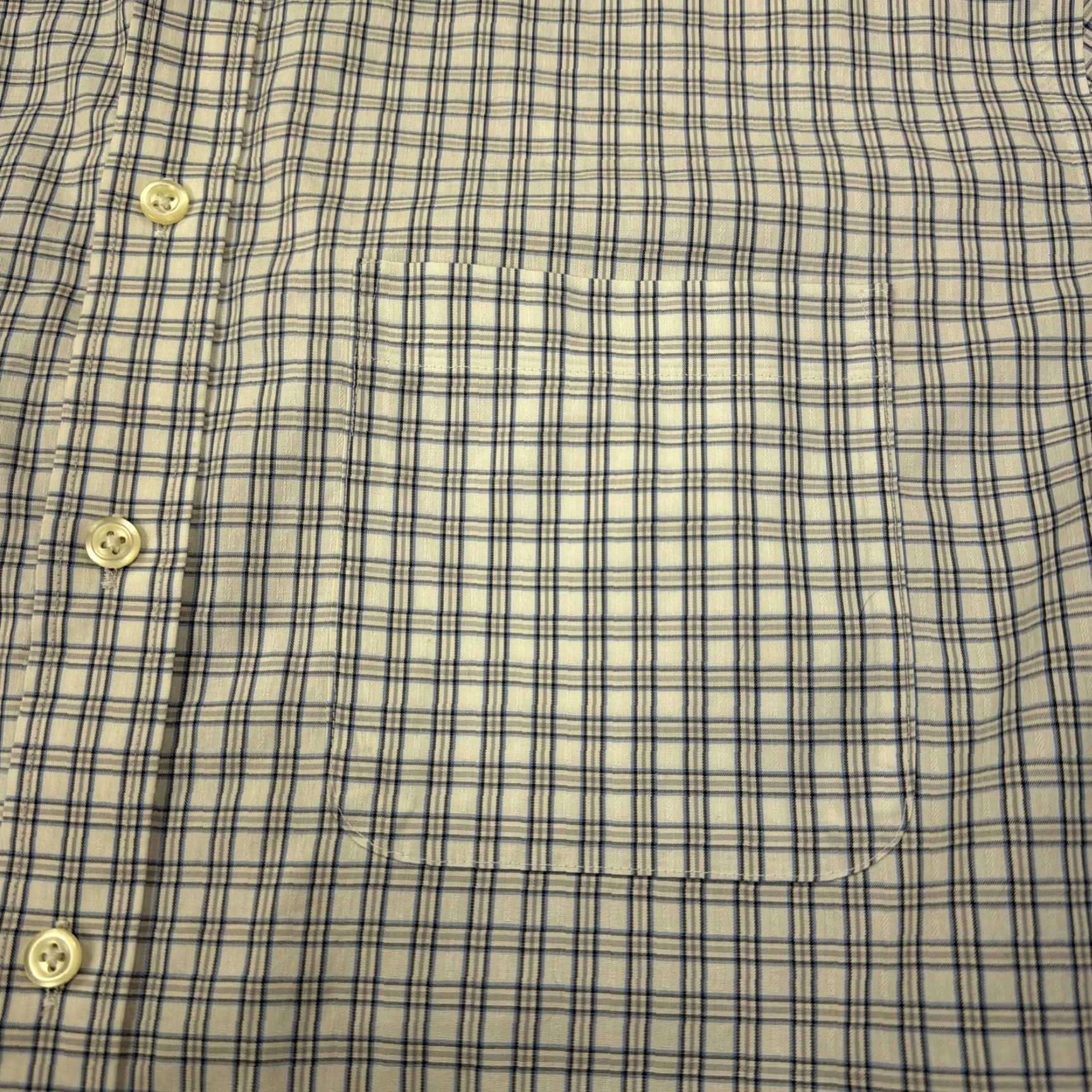 Joseph Joseph & Feiss Shirt Mens 16.5 32/33 Blue Check Non Iron Slim Fit Long Sleeve Dress Shirt Size US XL / EU 56 / 4 - 2 Thumbnail