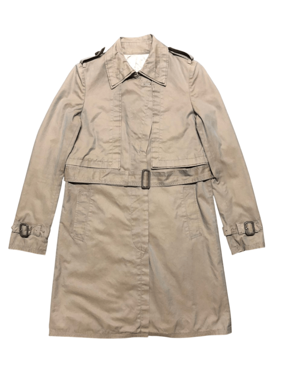 Maison MIHARA YASUHIRO Miharayasuhiro Double Collered Belted Glossy Coat SAMPLE Size S / US 4 / IT 40 - 1 Thumbnail