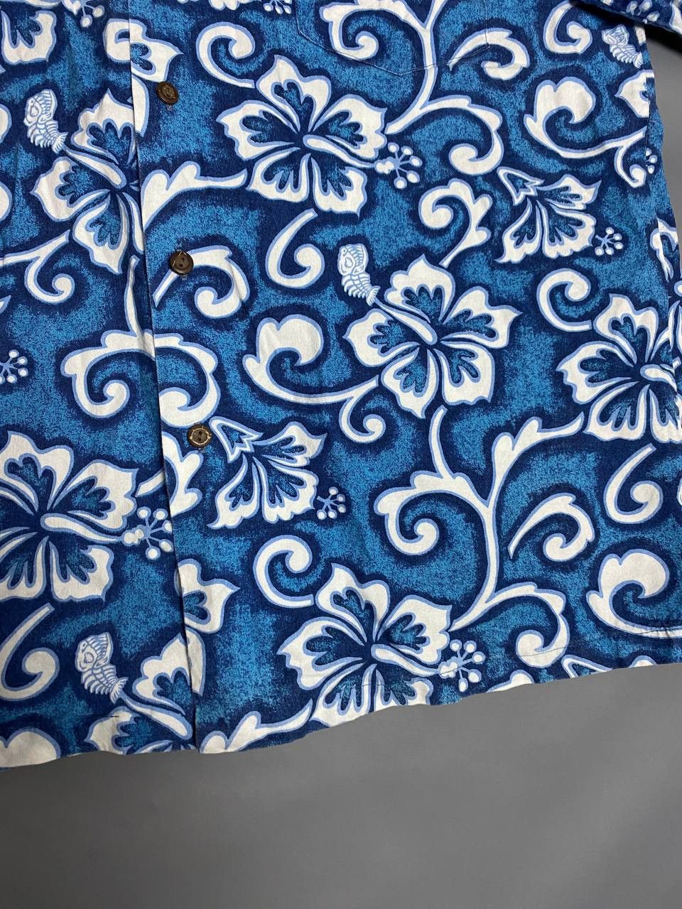 Vintage Vtg 90s Blue Planet Hawaii Floral Shirt Short Sleeve USA L Size US L / EU 52-54 / 3 - 9 Thumbnail