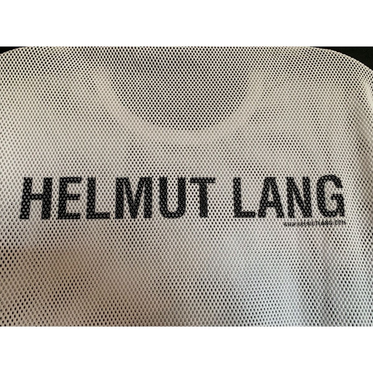 Helmut Lang HELMUT LANG WHITE LOGO MESH TOP Size US M / EU 48-50 / 2 - 9 Thumbnail