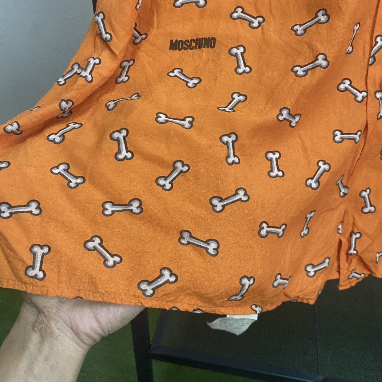 Moschino Moschino All Over Print Bone Shirt - Vintage Archive - Size US M / EU 48-50 / 2 - 10 Thumbnail