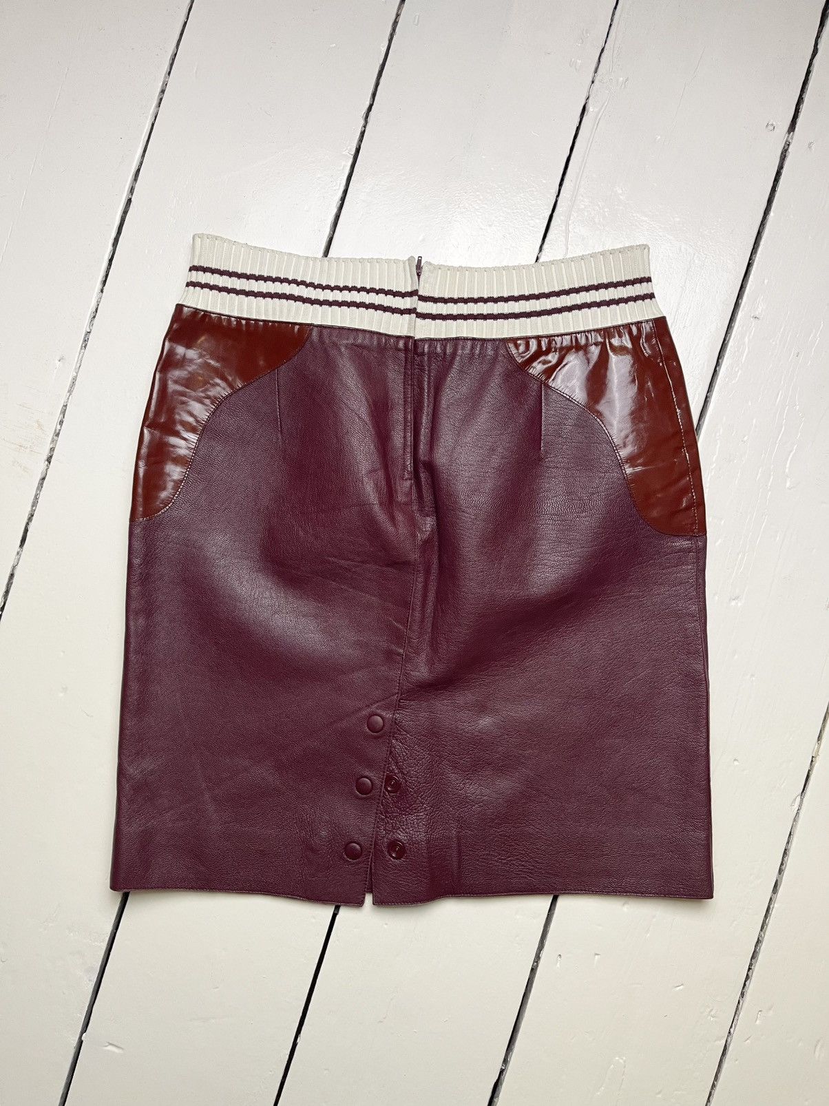 Miu Miu SS 2000 Leather skirt