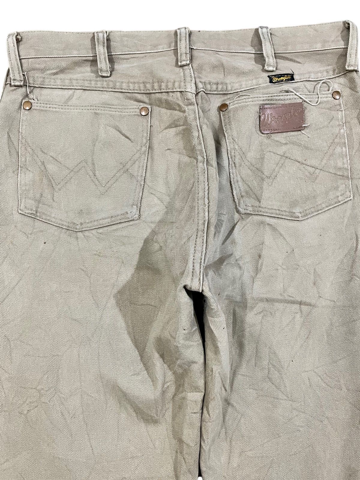 Wrangler × Yasuyuki Ishii Vintage Wrangle khaki Baggy Denim Size US 32 / EU 48 - 6 Thumbnail