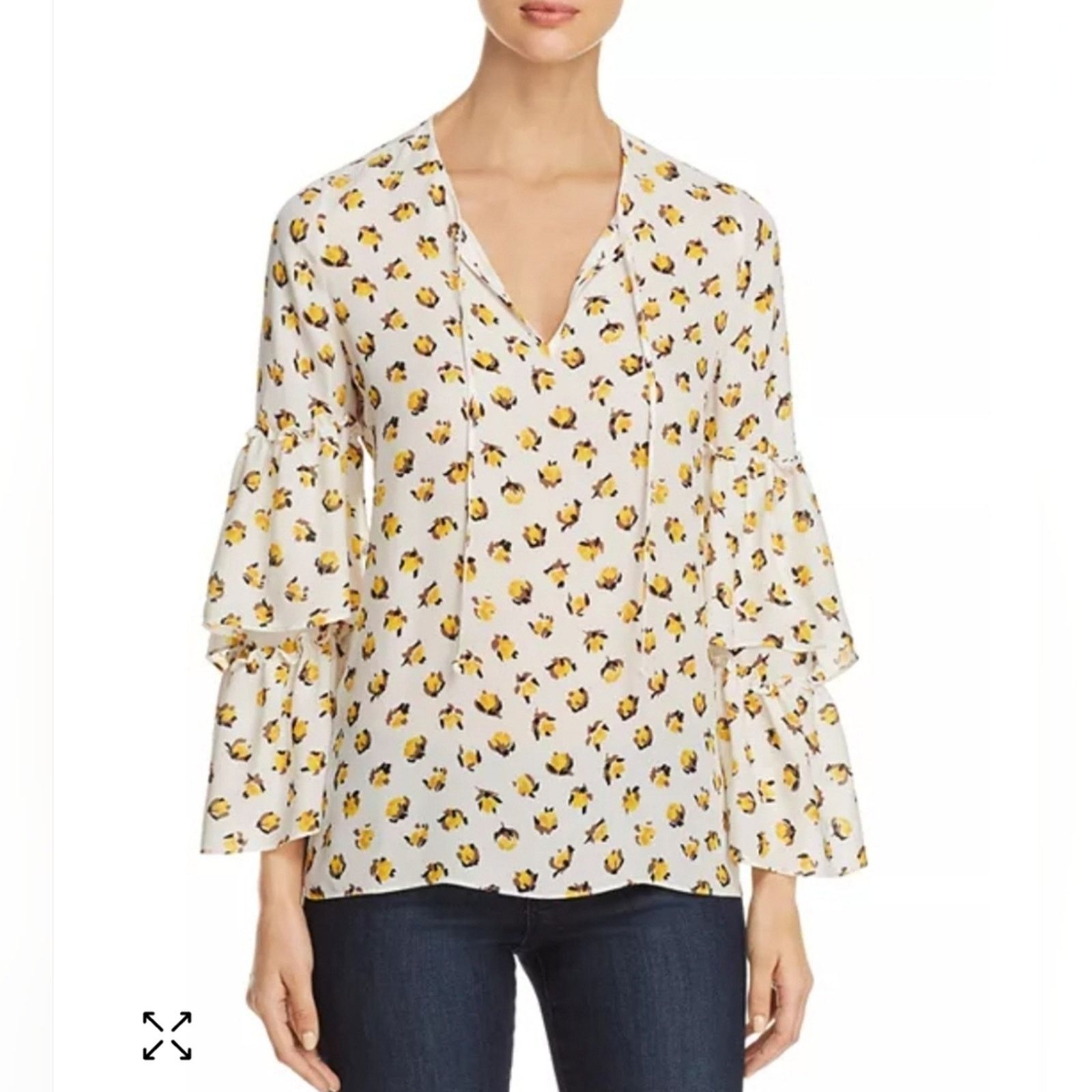 KOBI HALPERIN EUC Kobi Halperin Savanna Silk Blouse Size XS / US 0-2 / IT 36-38 - 1 Thumbnail
