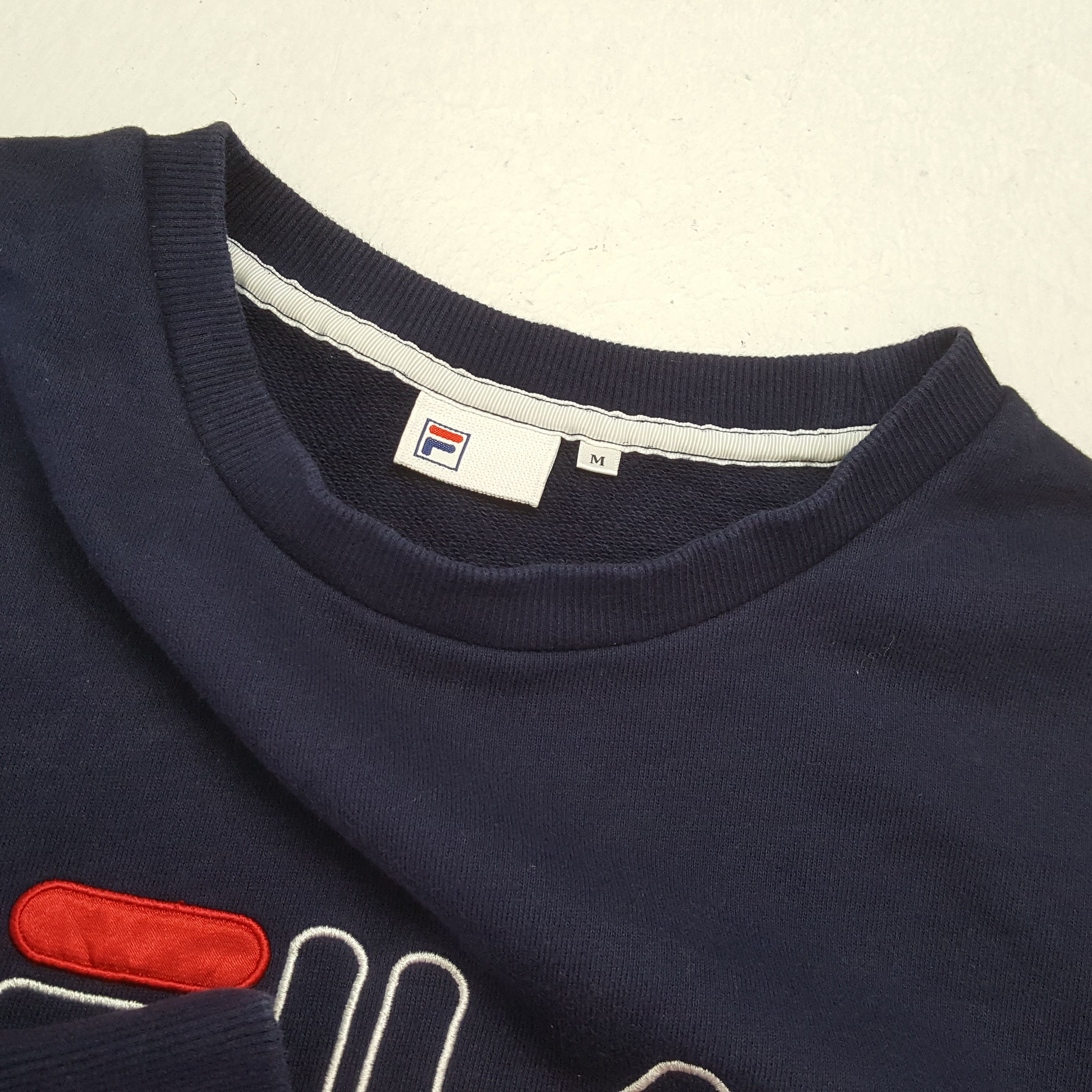 Fila × Vintage FILA Center Spellout Design Sweatshirt Size US M / EU 48-50 / 2 - 10 Thumbnail
