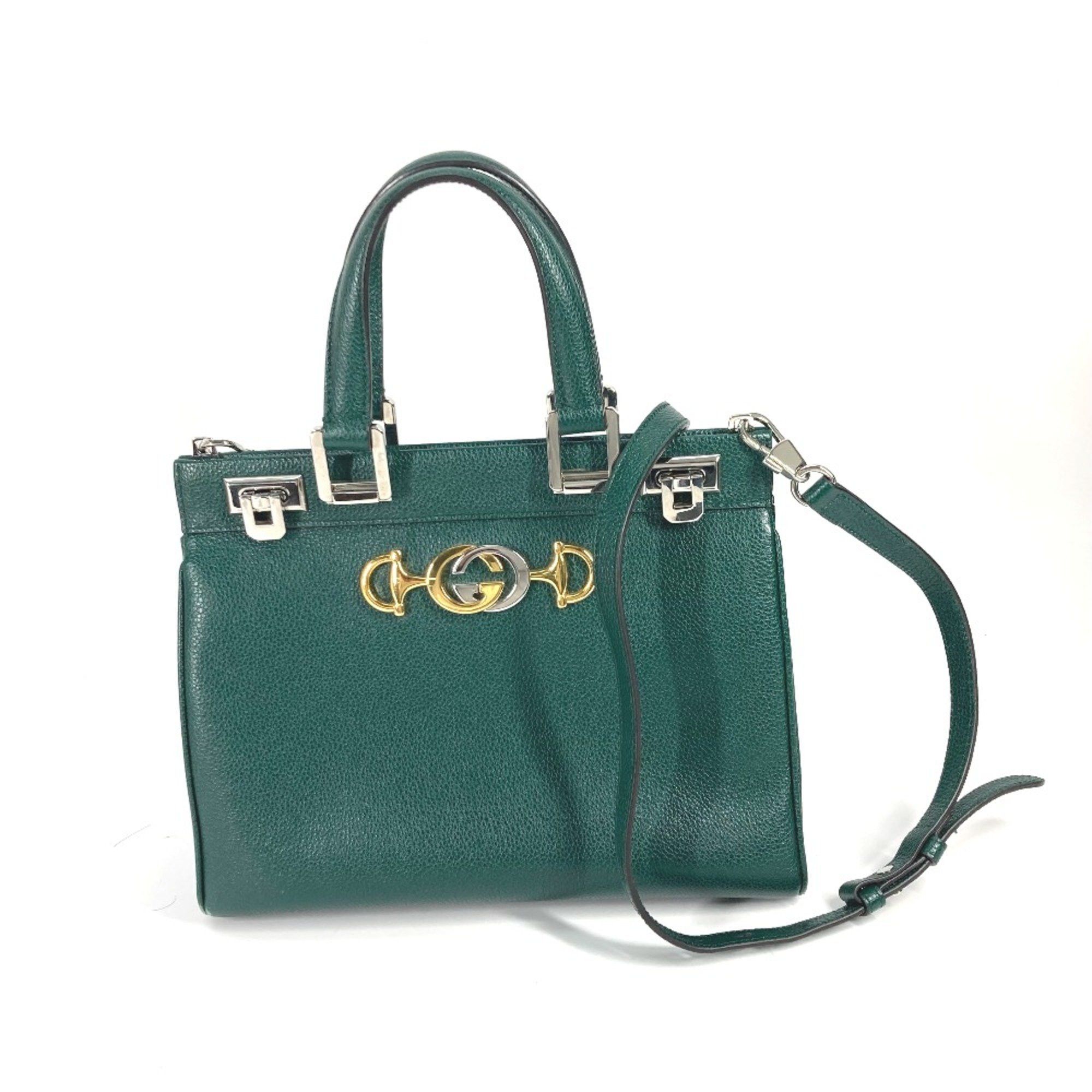 Gucci Gucci 569712 2WAY Bag Shoulder Bag Bag Hand Bag Green Size ONE SIZE - 1 Thumbnail